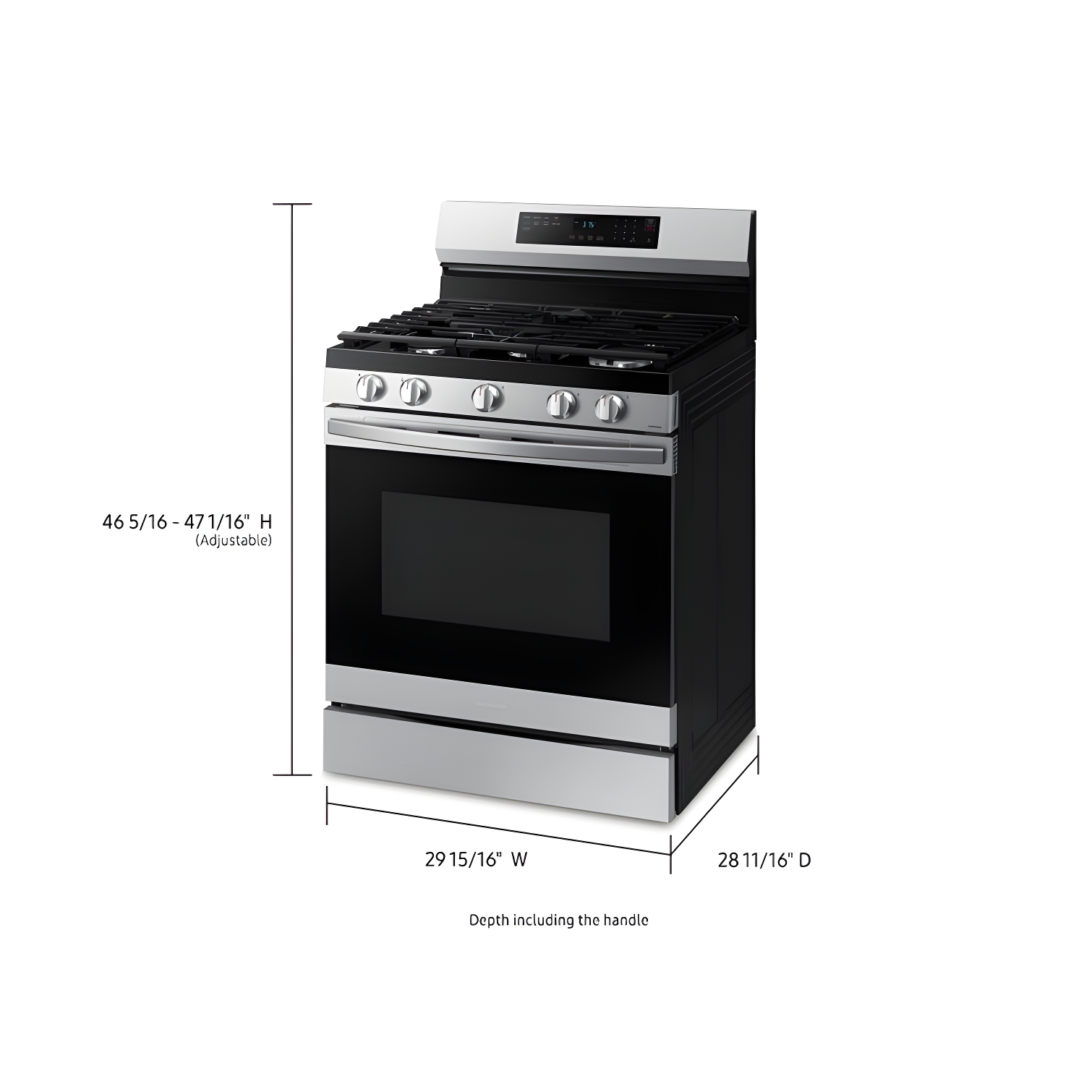6.0 cu. ft. Smart Freestanding Gas Range with Integrated Griddle