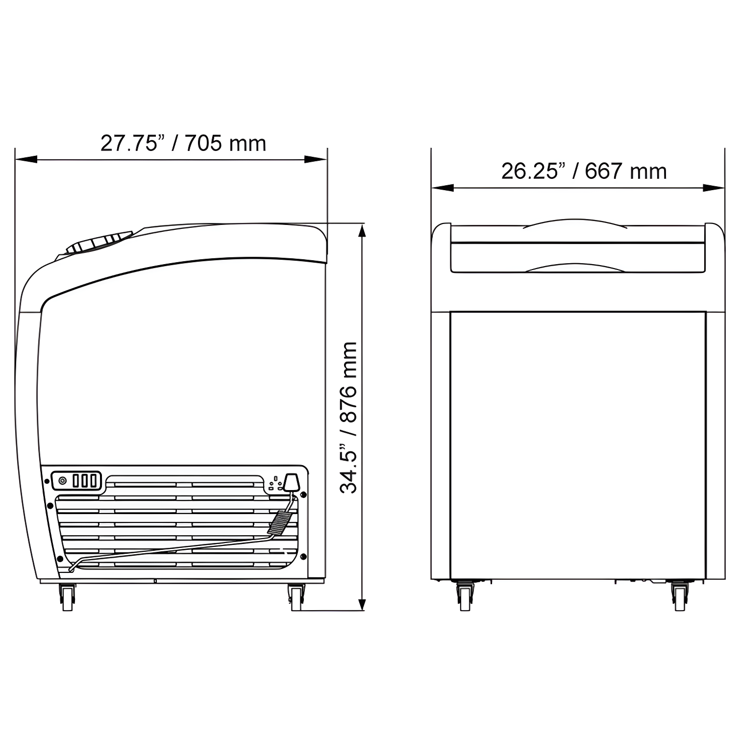 Ancaster Food Equipment 5.6 Cubic Feet Frost-Free Chest Freezer with Adjustable Temperature Controls XS-160YX