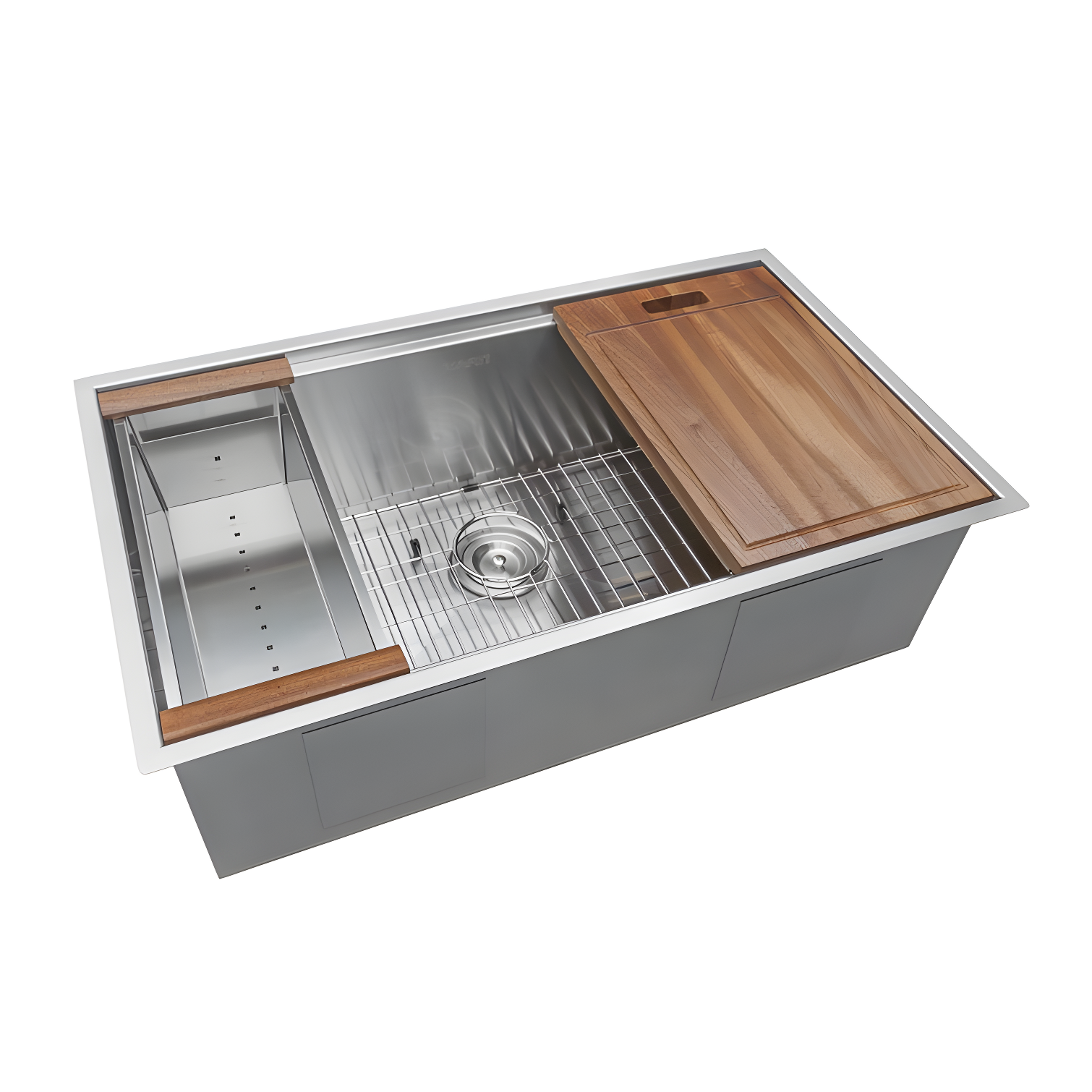 Ruvati RVH8309 Ruvati Workstation Undermount 16 Gauge Stainless Steel Kitchen Sink Single Bowl