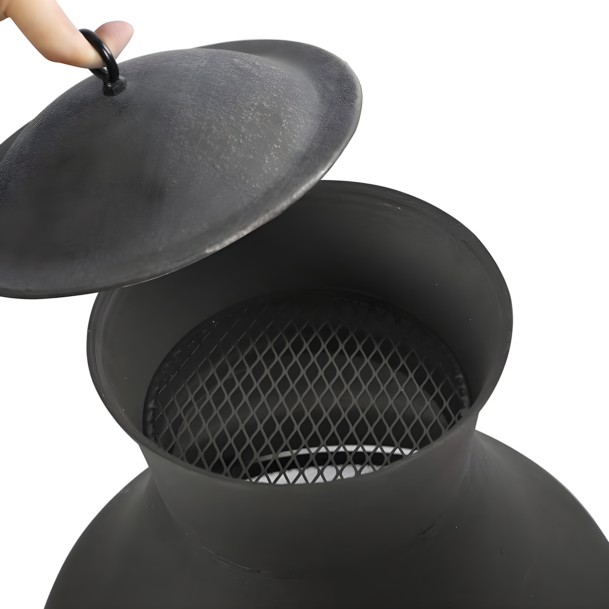 Heatmaxx Round Cast Iron Wood Burning Smokeless Chimnea