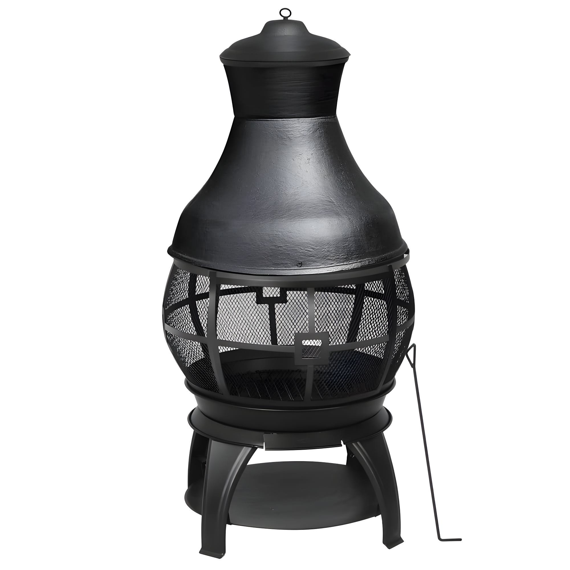 Heatmaxx Round Cast Iron Wood Burning Smokeless Chimnea