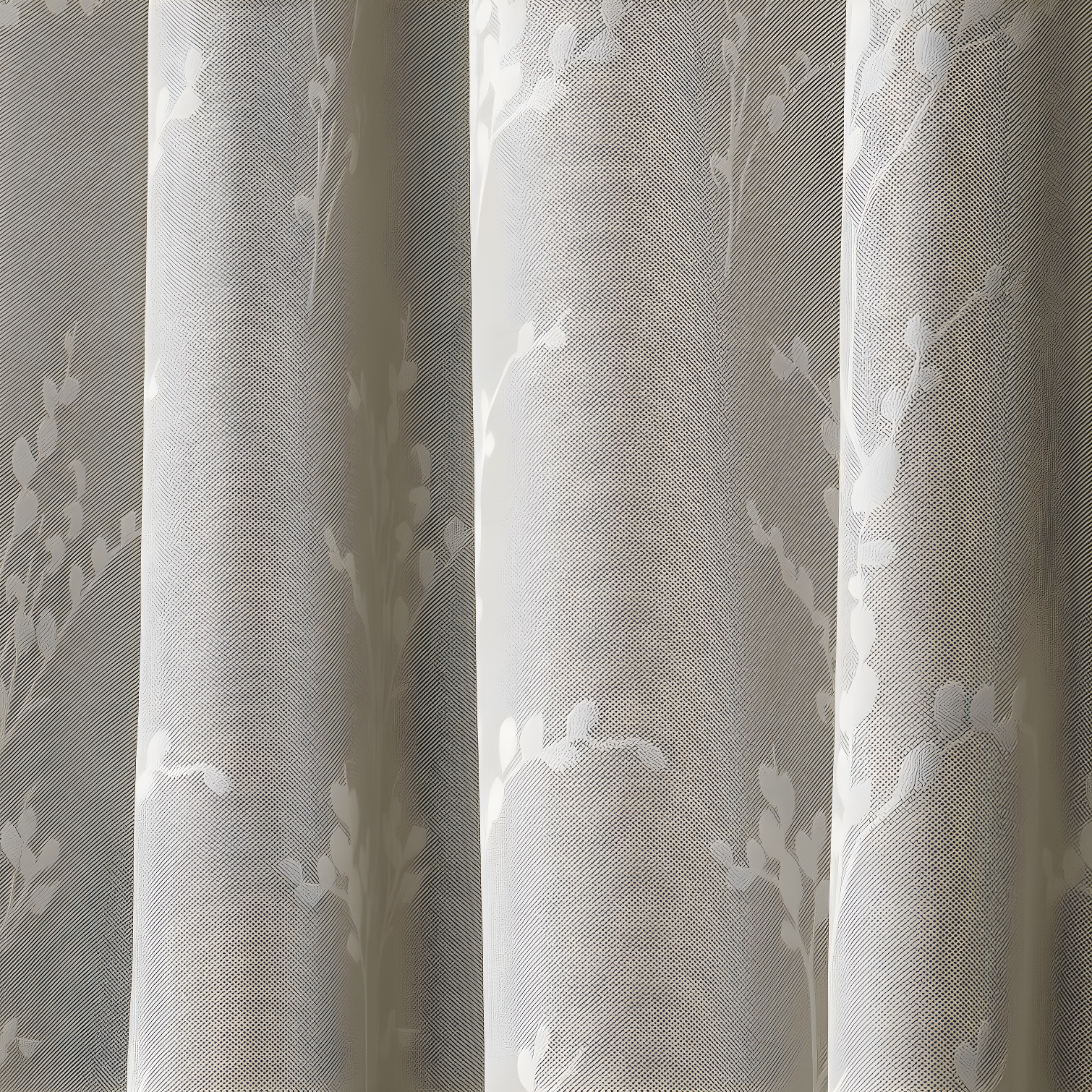 Nicole Miller Nicole Miller Turion Floral Room Darkening Blackout Grommet Top Curtain Panel Pair (Set of 2)