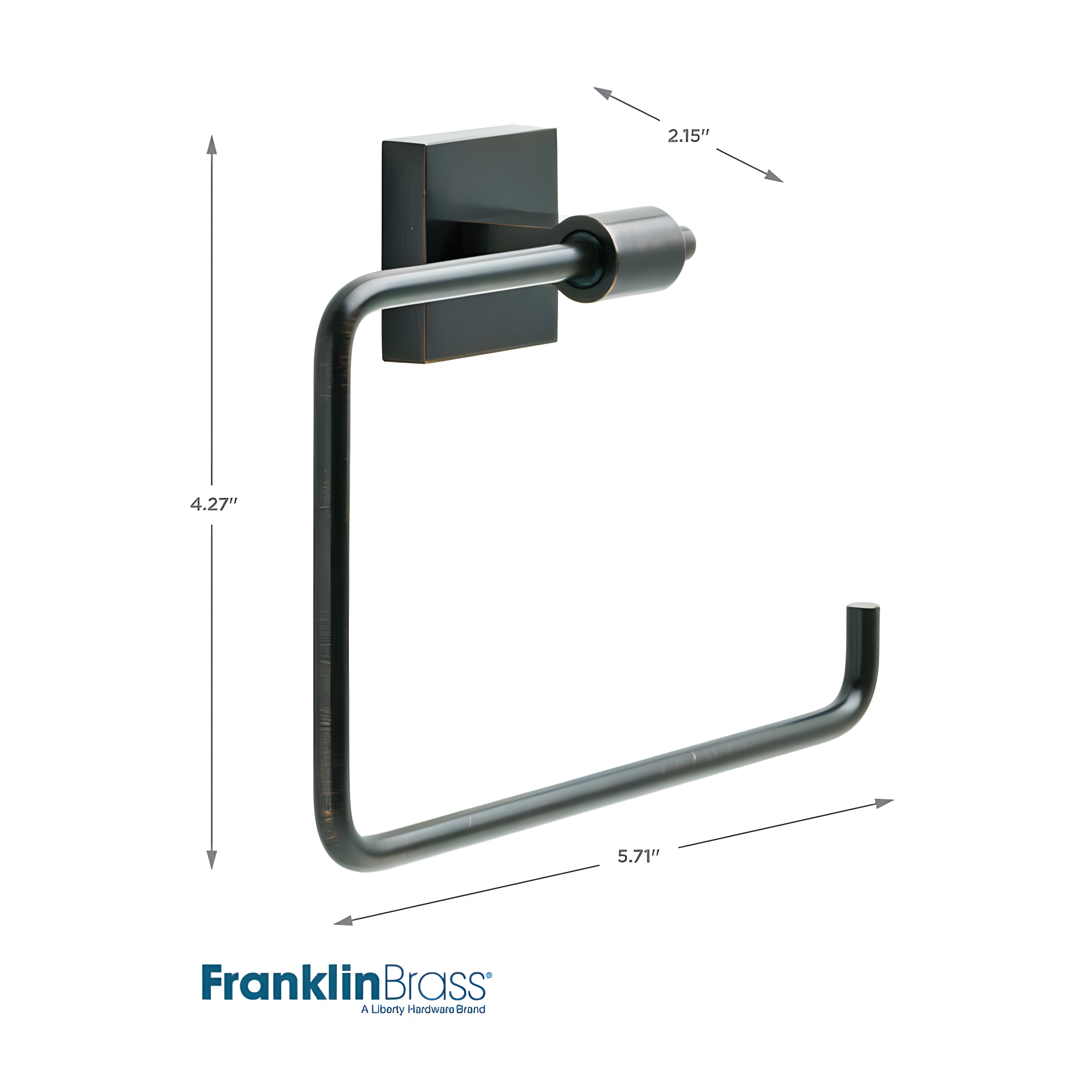 Franklin Brass Max50 Maxted 5-11/16" Single Toilet Paper Holder - Bronze