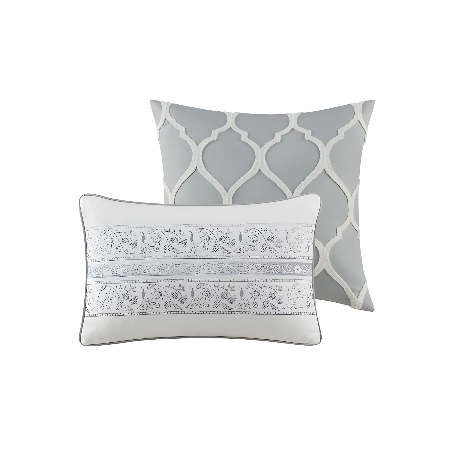 Hallie Gray Traditional 6 Piece 100% Cotton Comforter Set