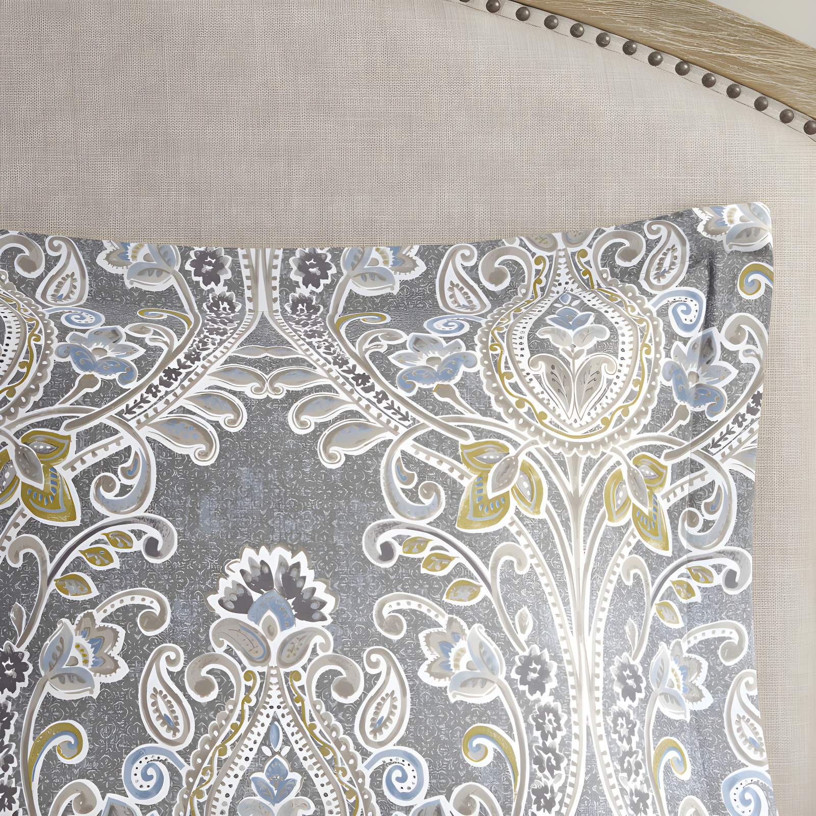 Hallie Gray Traditional 6 Piece 100% Cotton Comforter Set