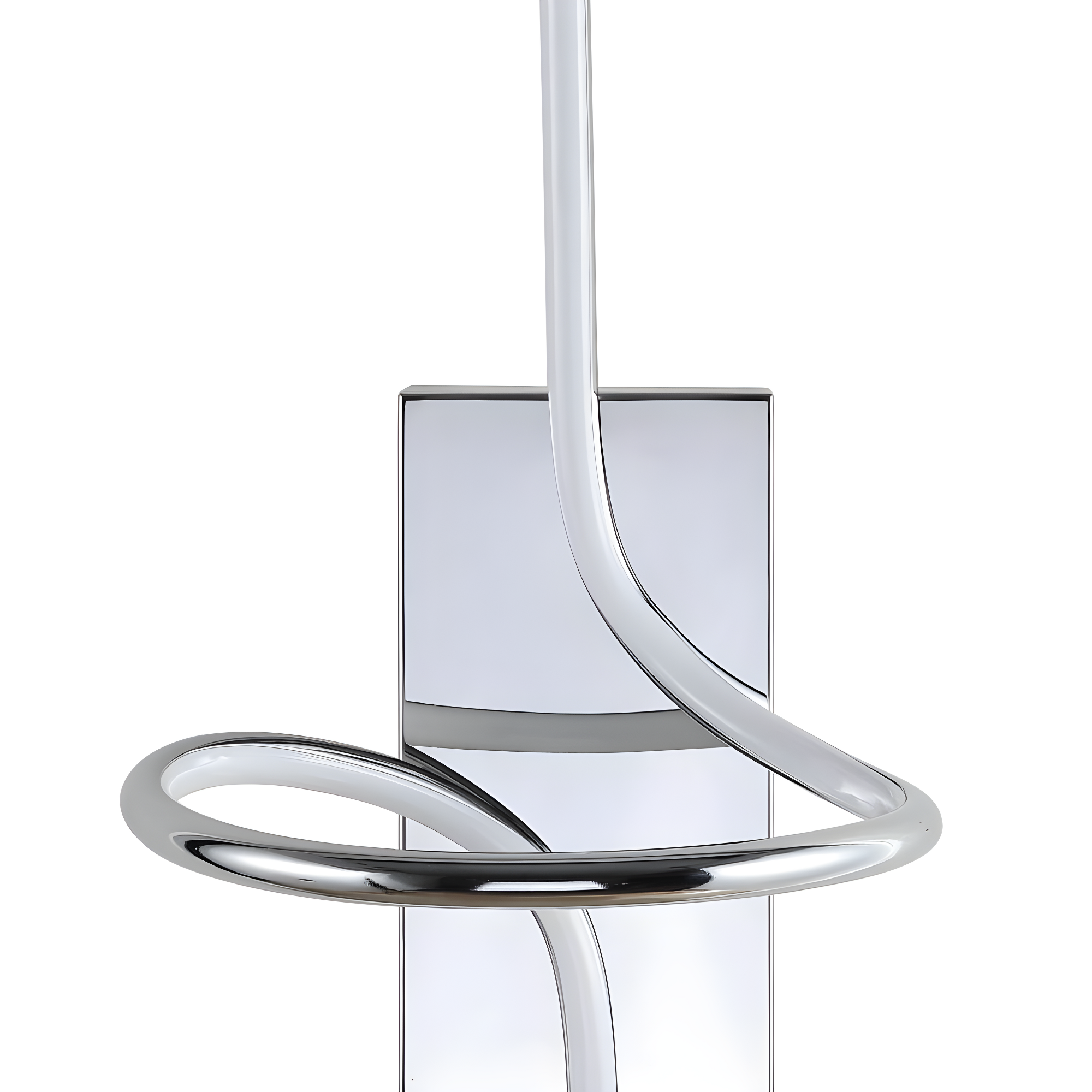 Sketch 9 in. Chrome Minimalist Metal Integrated LED Vanity Light Sconce