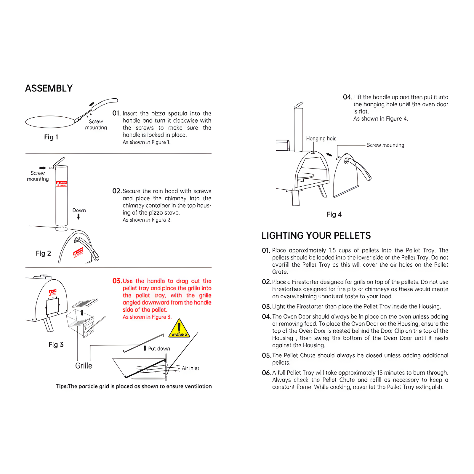Fashionwu Fashionwu Countertop Wood Burning Pizza Oven