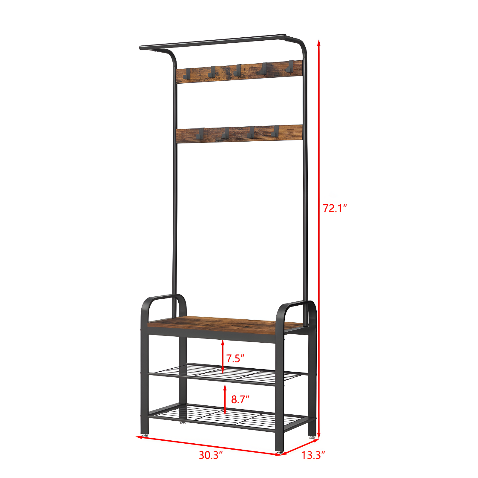 AKLOV Color Hall Tree 28.3'' Wide