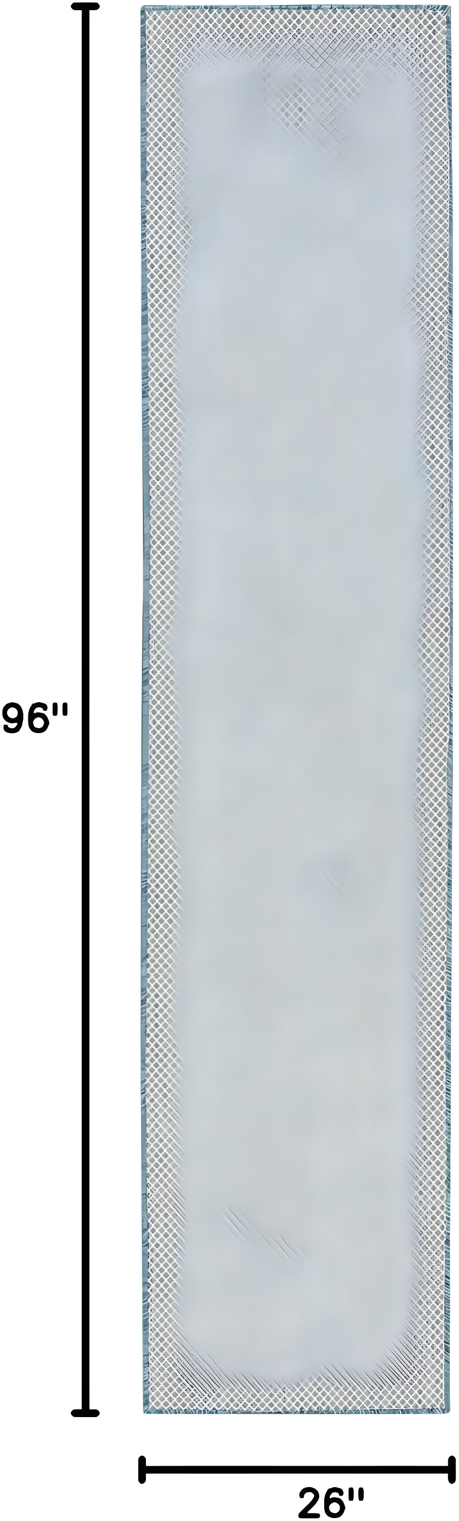 Nourison 2'2" x 8' Courtyard Modern Easy Care Flatweave Indoor Outdoor Runner Rug Ivory/Aqua