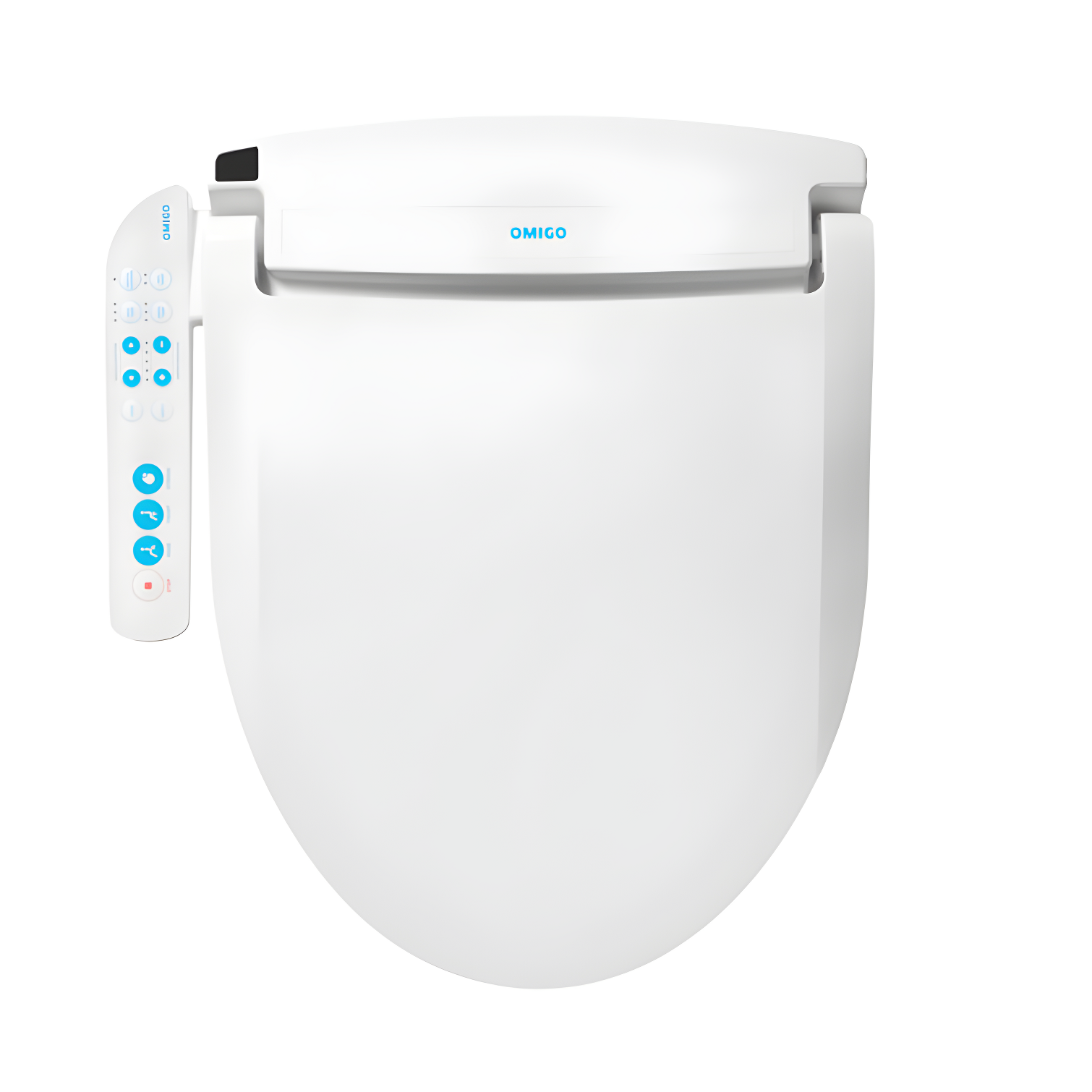 OmigoGS Essential Bidet Toilet Seat, Round White
