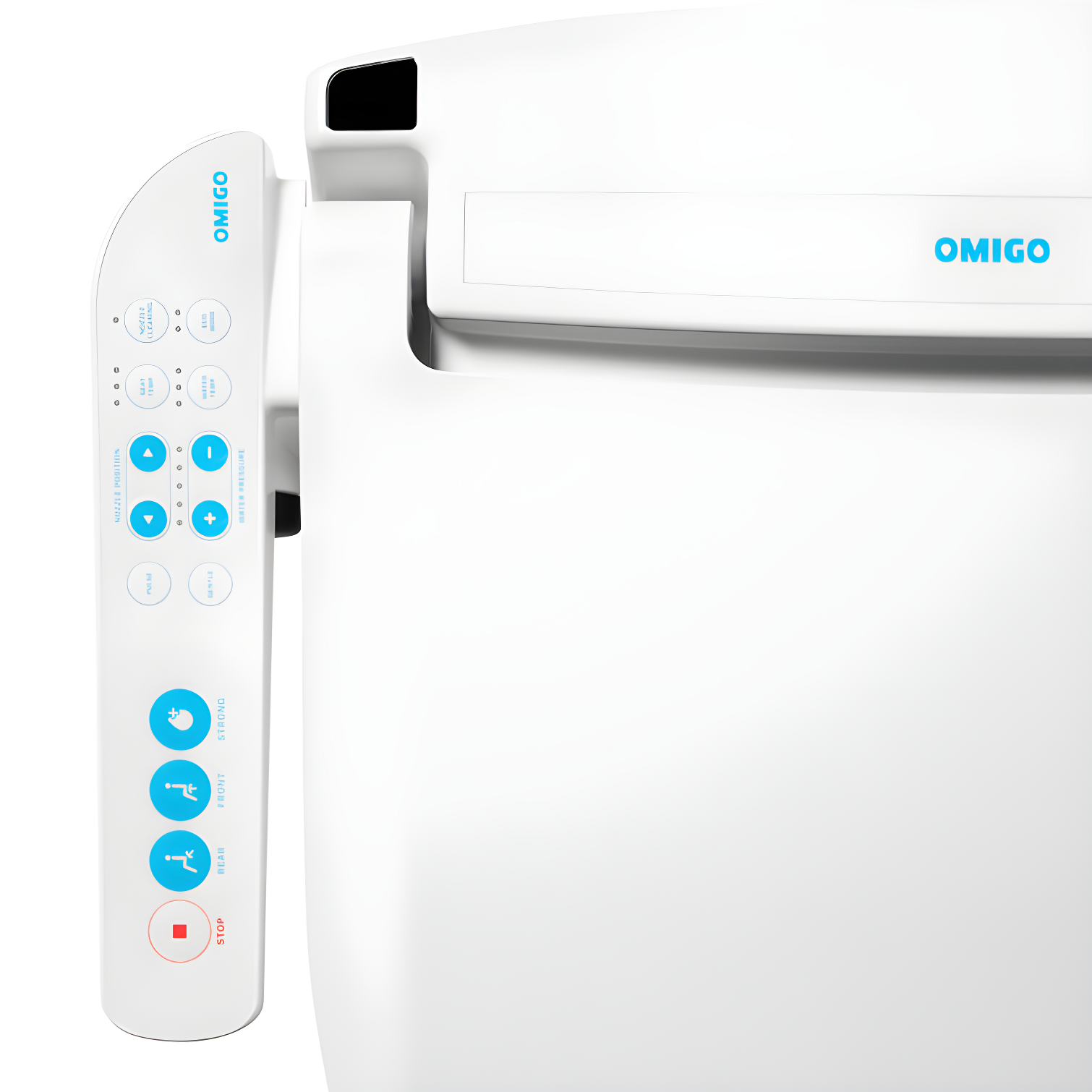 OmigoGS Essential Bidet Toilet Seat, Round White