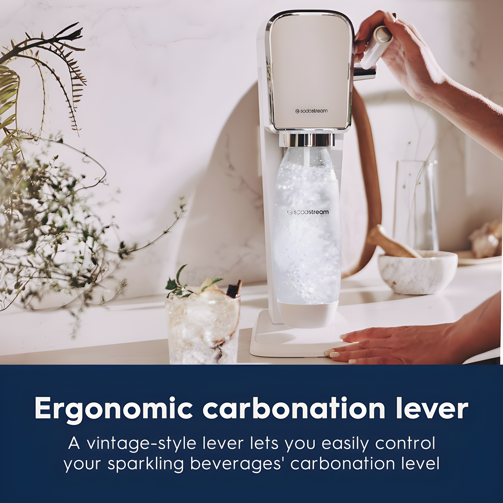 SodaStream ART White Sparkling Water Maker