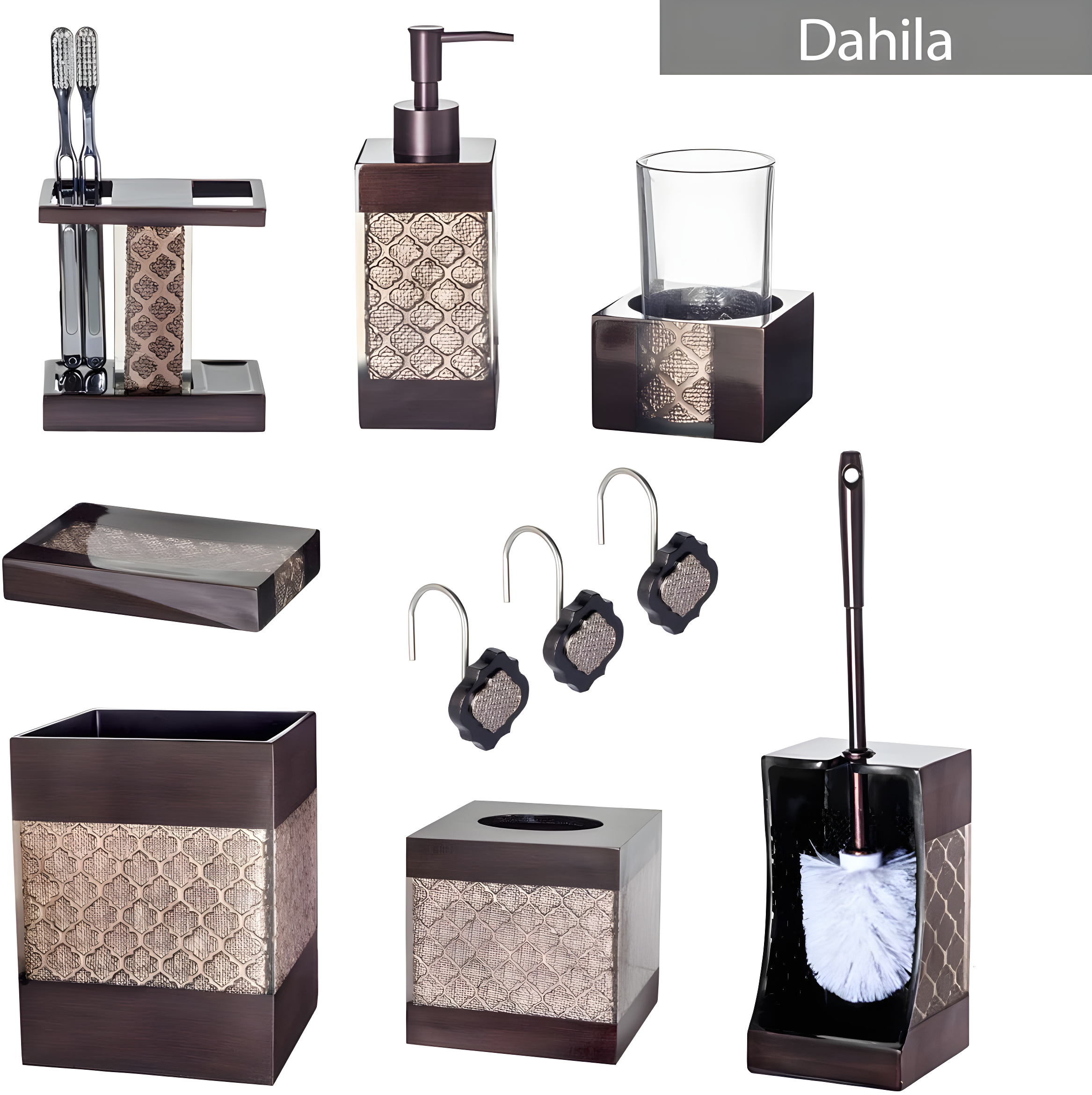 Creative Scents Dahlia Free Standing Toilet Brush and Holder