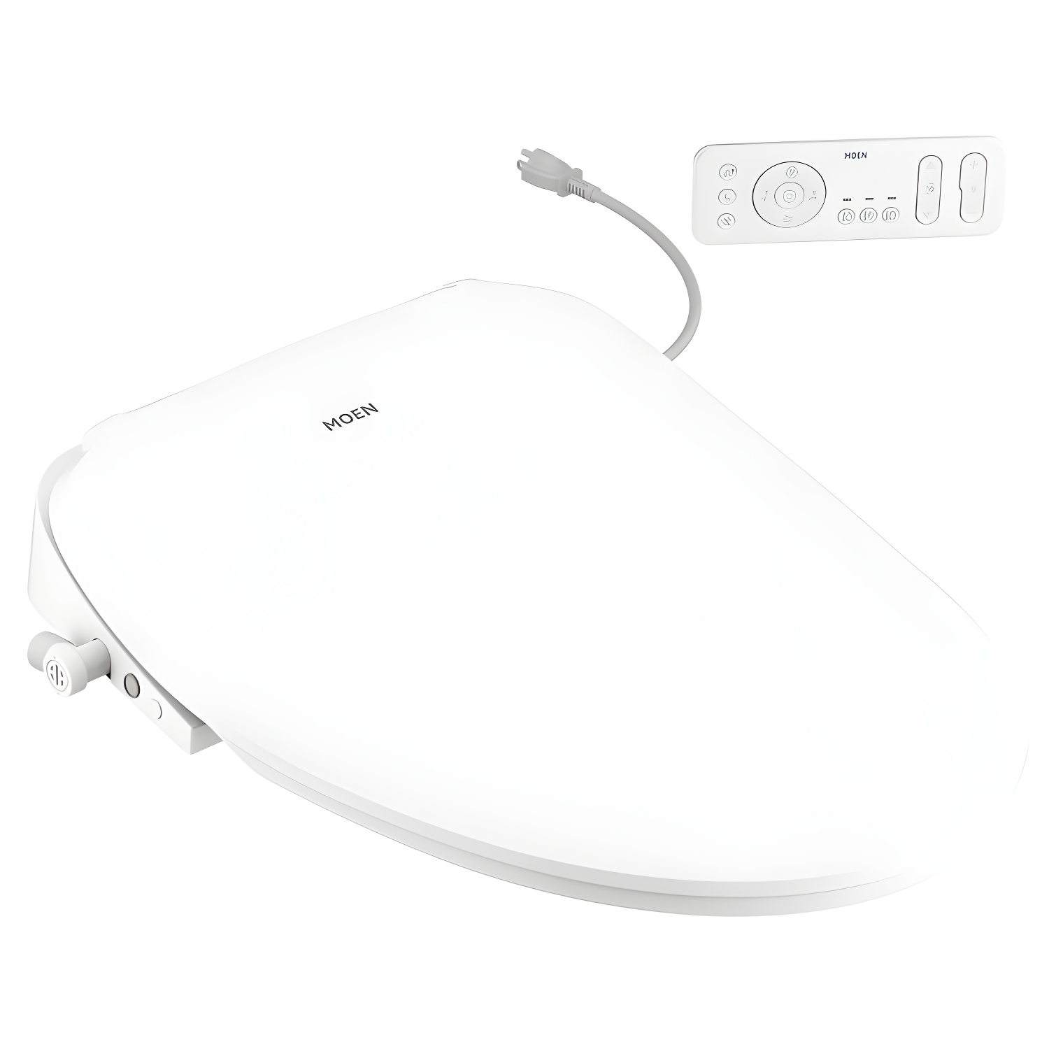 Moen EB2100-E 5-Series Premium Electronic Bidet Seat for Elongated Toilets with Remote