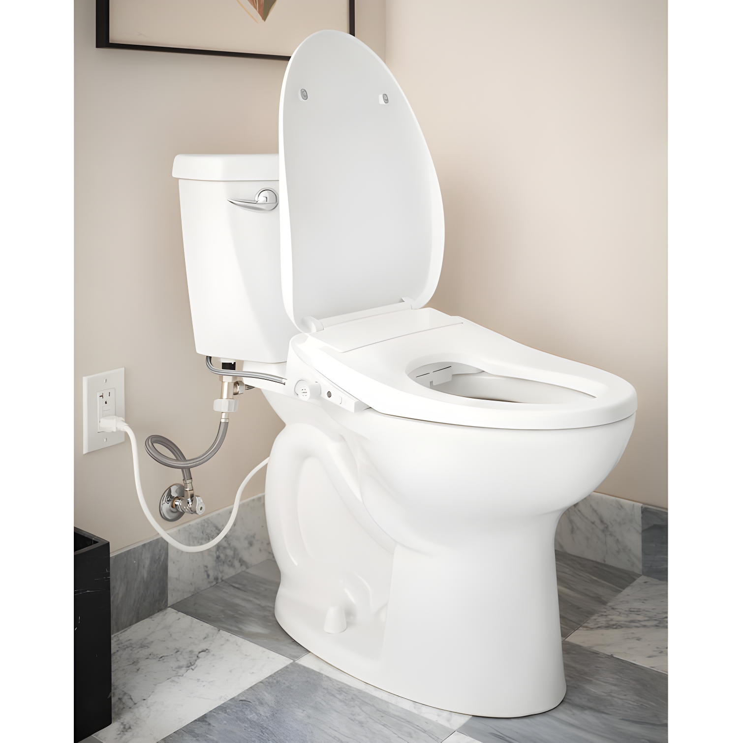 Moen EB2100-E 5-Series Premium Electronic Bidet Seat for Elongated Toilets with Remote