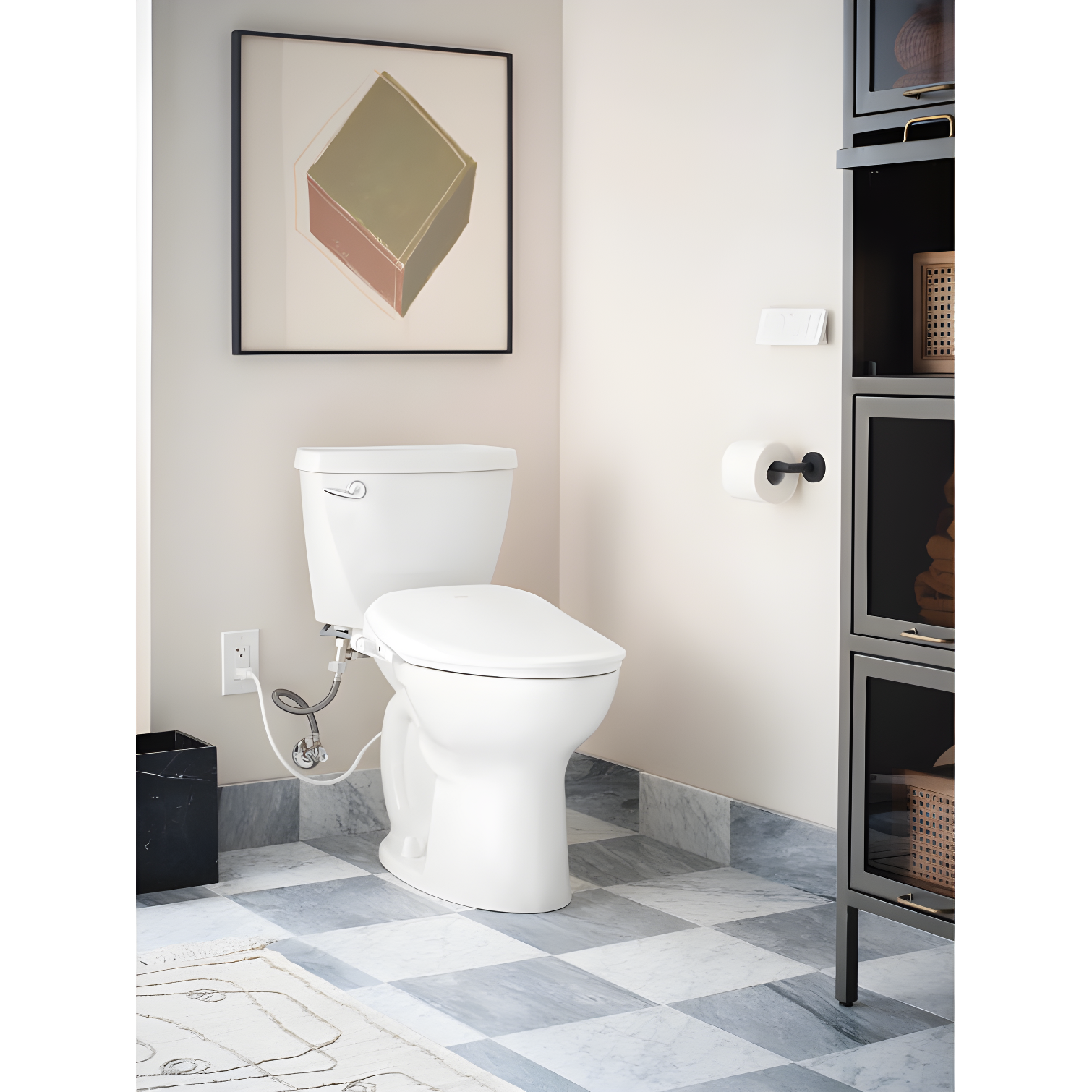 Moen EB2100-E 5-Series Premium Electronic Bidet Seat for Elongated Toilets with Remote