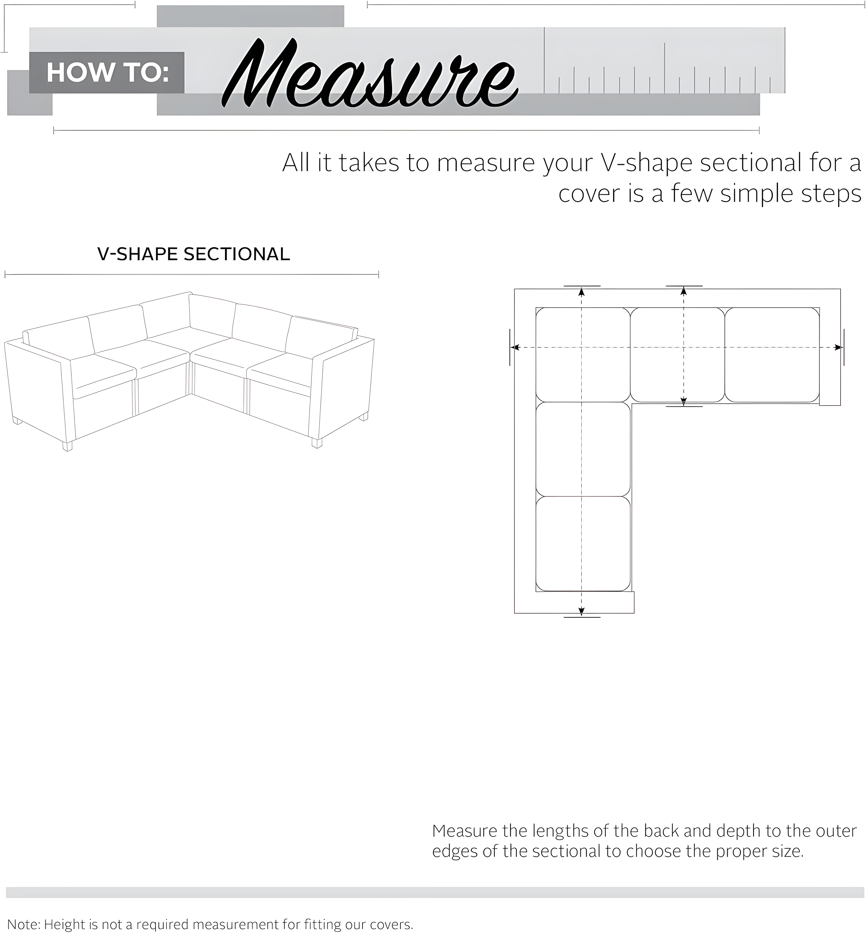 Classic Accessories Ravenna Water-Resistant 100 Inch Patio V-Shaped Sectional Lounge Set Cover