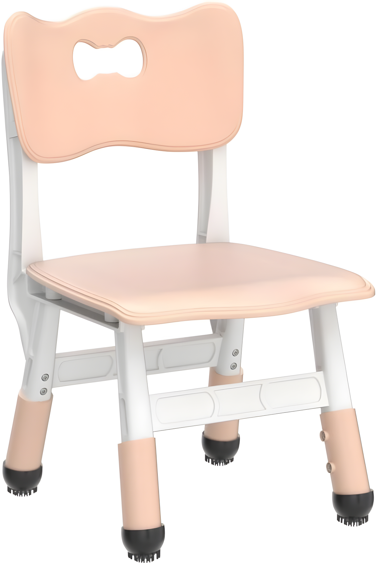 Adjustable Kids Chair (2pcs), 3 Level Height Adjustable Toddler Chair, Plastic Indoor Outdoor Child Chair for Children Age 2-8 Family School Home Daycare Use