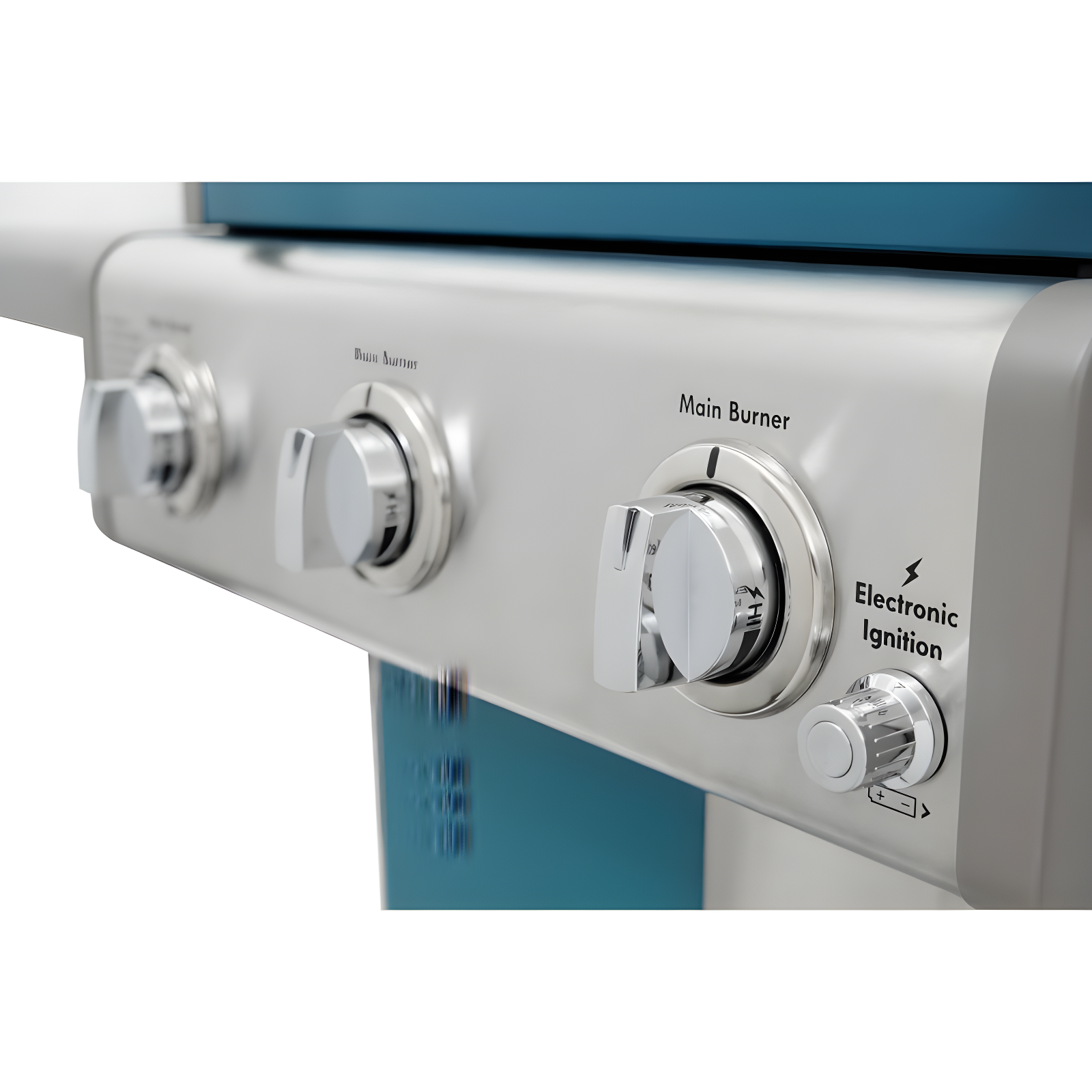 Kenmore 3-Burner Propane Gas Grill with Foldable Side Tables for Outdoor BBQ