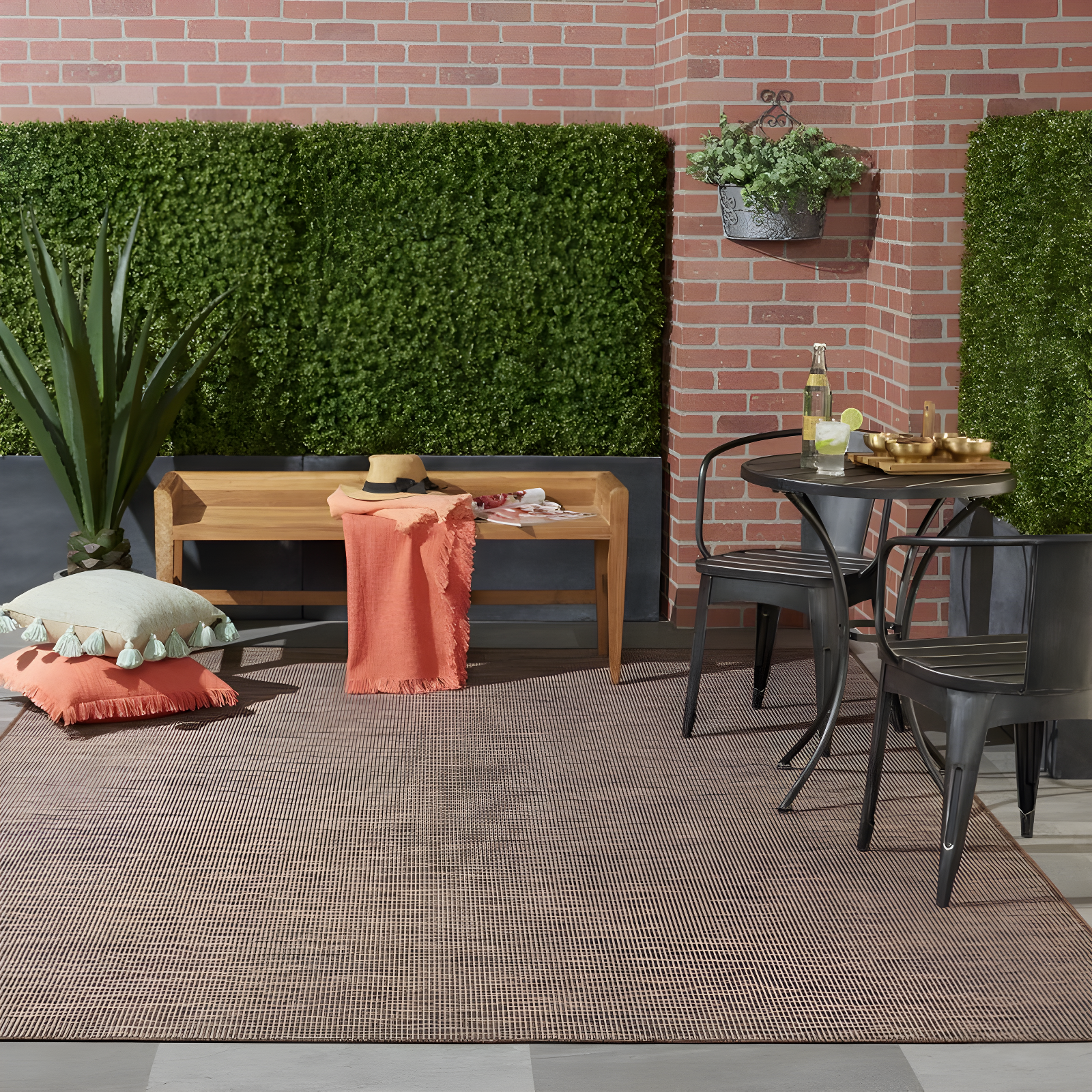 Nourison Positano POS01 Indoor/outdoor Area Rug - Natural 6' x 9'