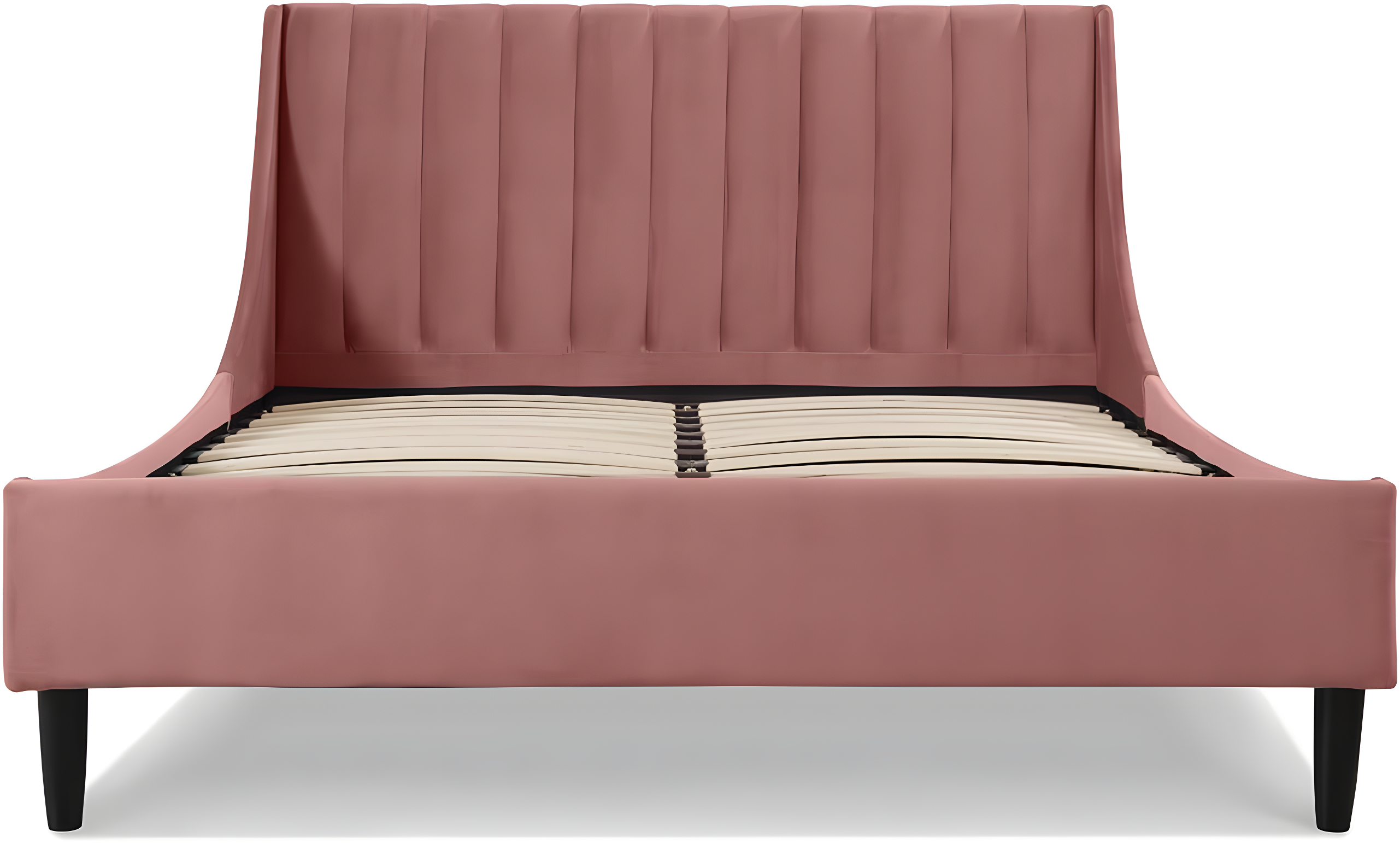 Sandy Wilson Home Aspen Upholstered Platform Bed Queen Ash Rose