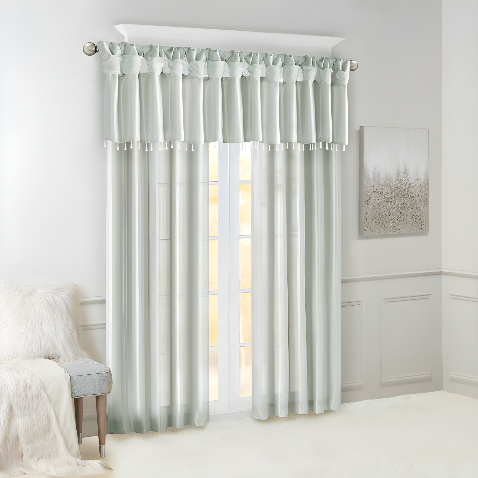 Madison Park Rivau Light-Filtering Single Curtain Panel