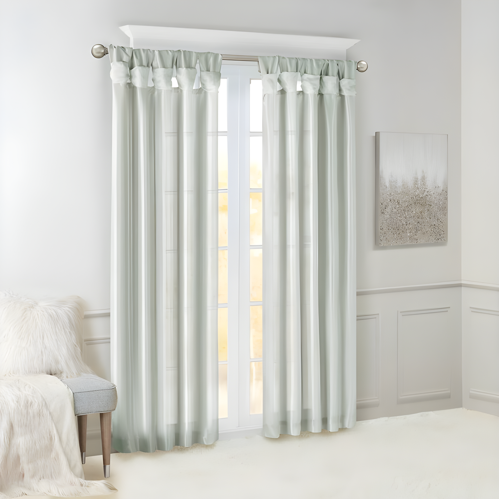 Madison Park Rivau Light-Filtering Single Curtain Panel