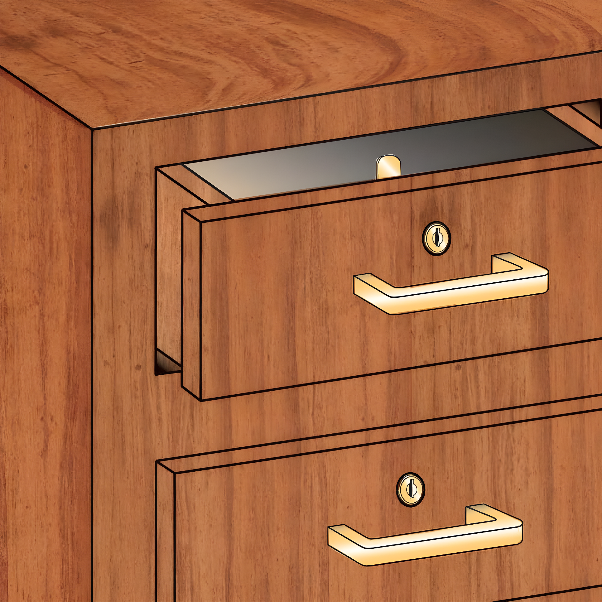 Prime-Line Diecast Keyed Alike Drawer and Cabinet Lock  3 Cams, Trim Collar, 2 Washers, 2 Keys and Fasteners  7/8 In. Length for 9/16 In. Max Panel Thickness, Stainless Steel (1 Set)