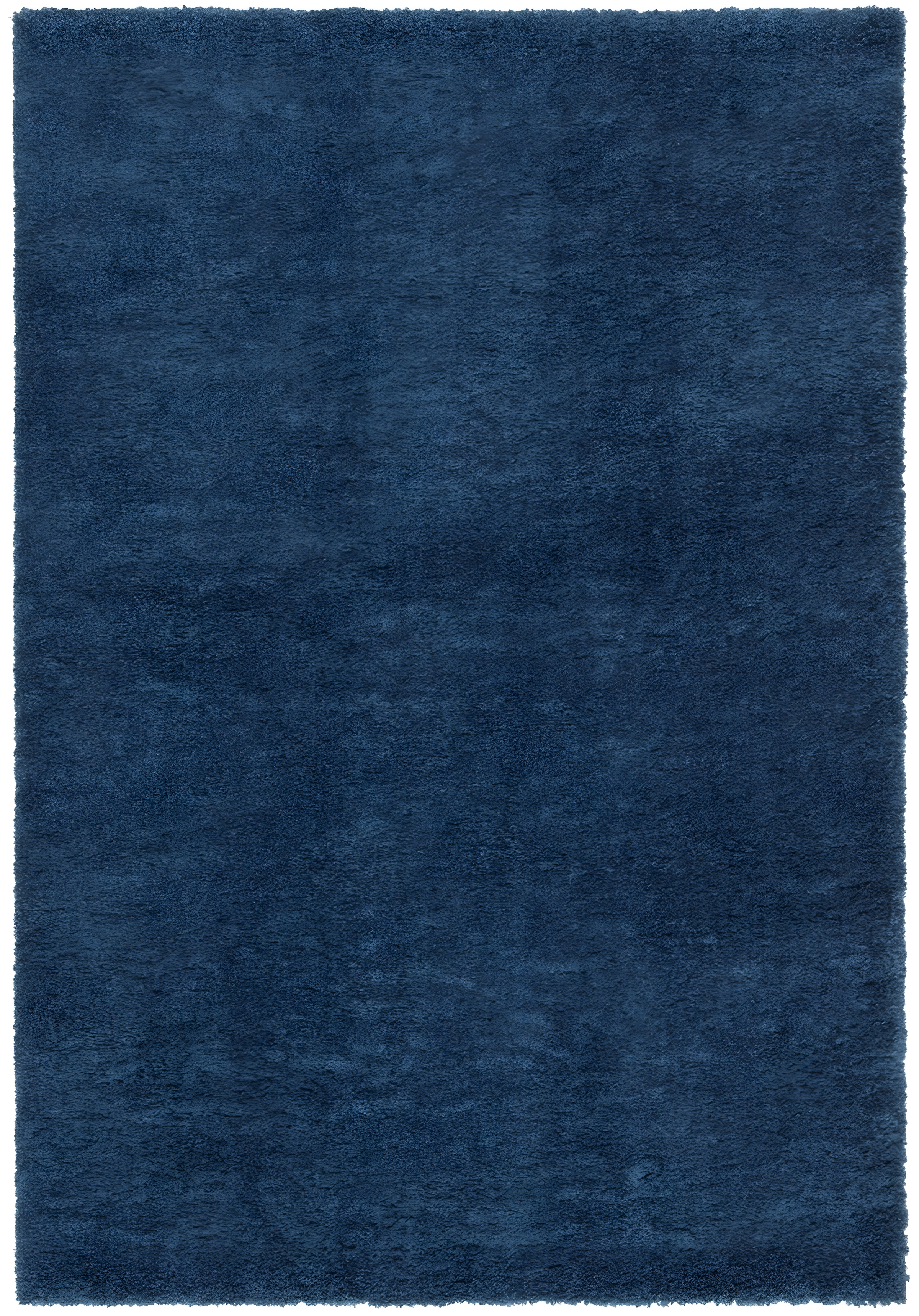 SAFAVIEH August Carlene Solid Plush Shag Area Rug, Navy, 10' x 14'