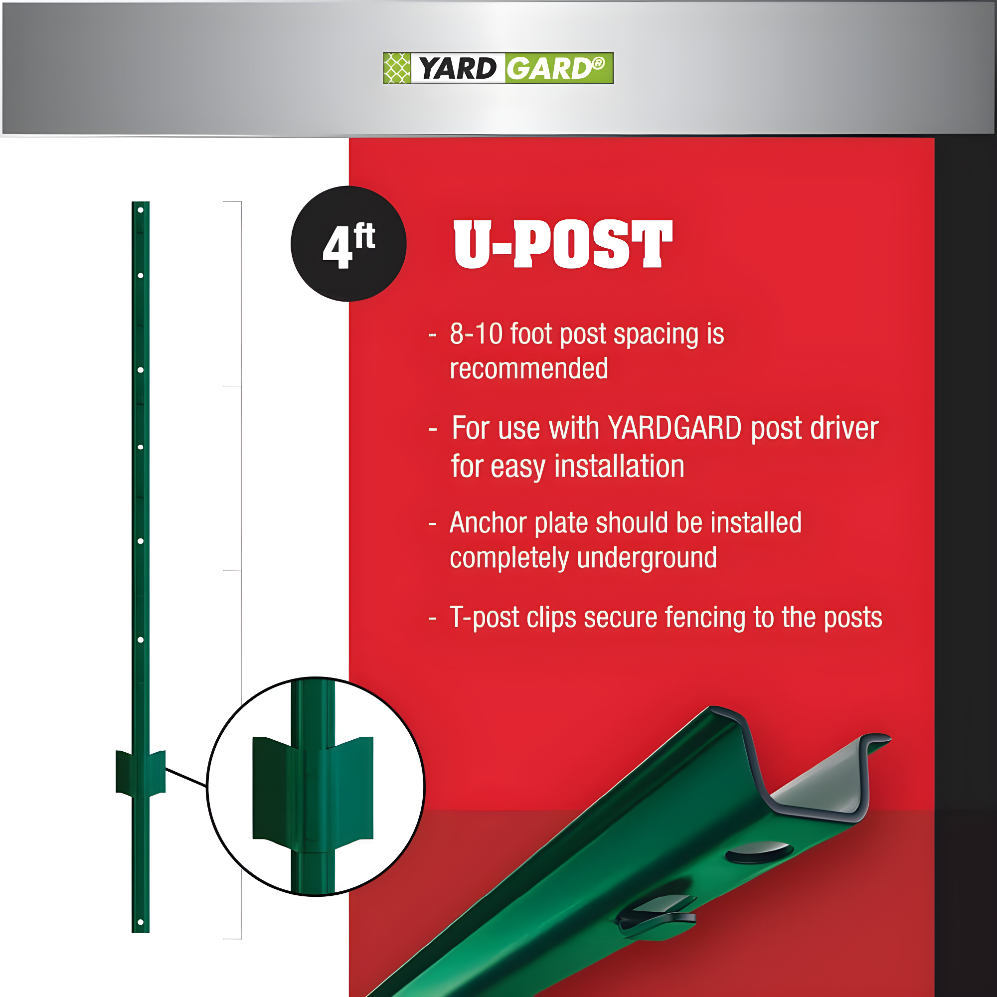 YARDGARD Green Metal Fencing