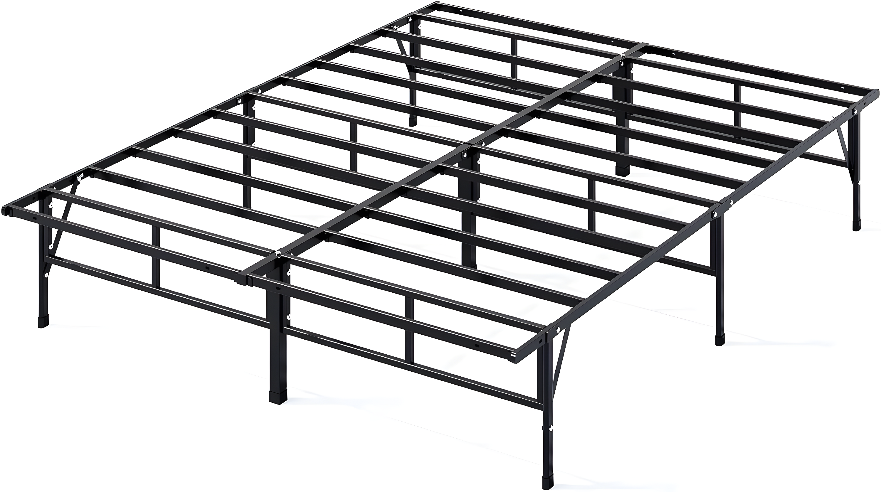 Zinus 14" Metal SmartBase Compack Mattress Foundation, Bed Frame, King