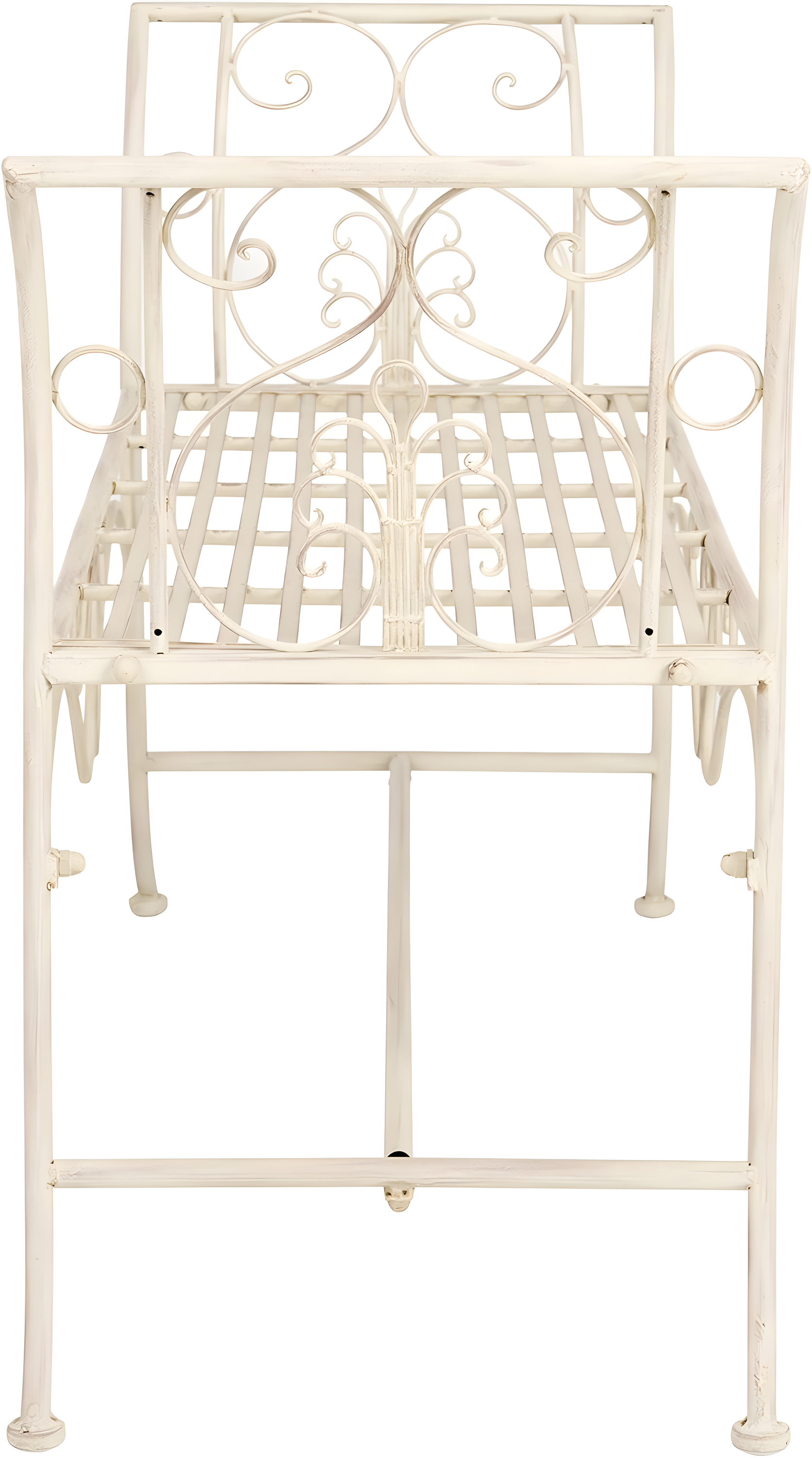 Adina Bench - Outdoor - PAT5016 - Distressed White - Safavieh