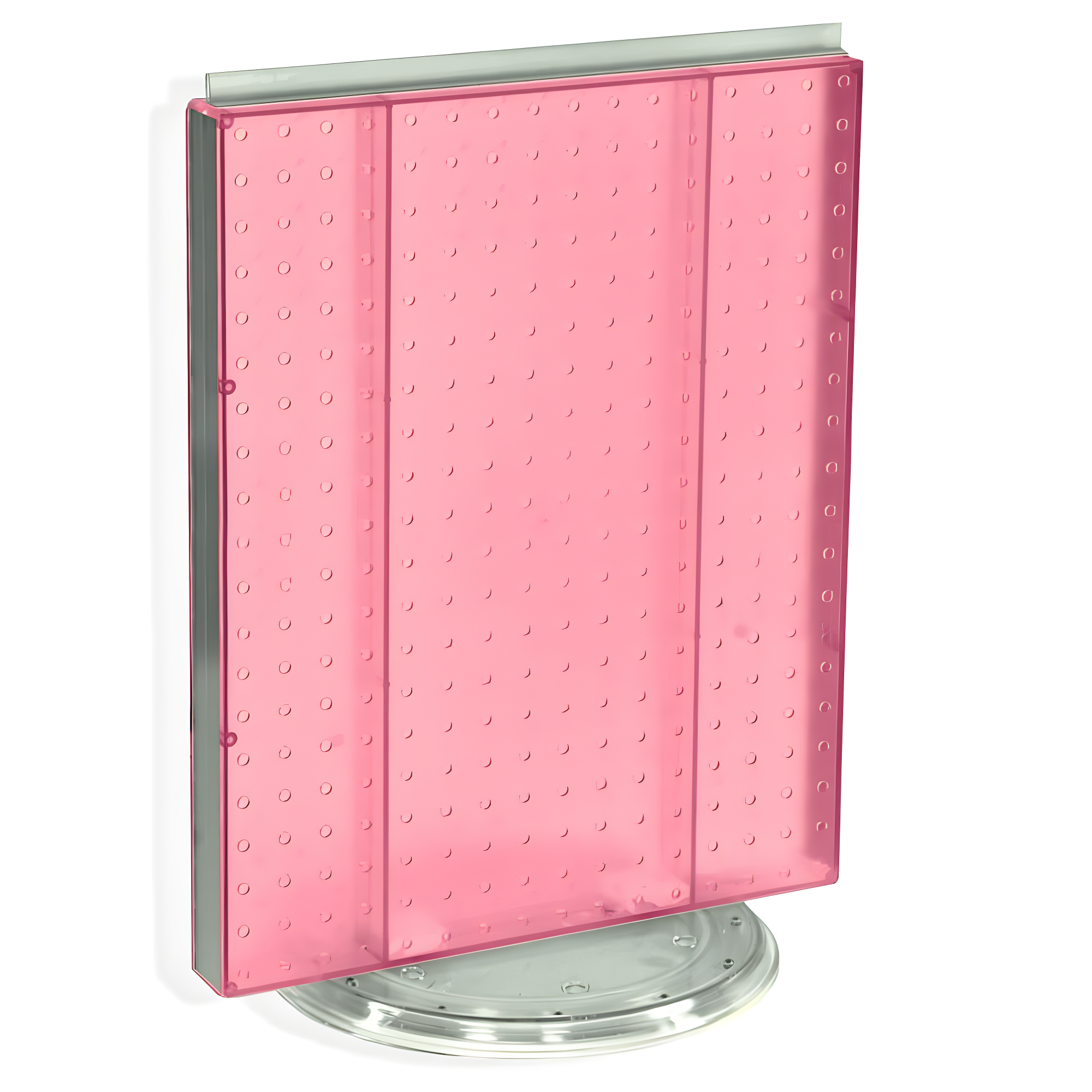 Revolving 16"W x 20.25"H Pegboard Counter Display