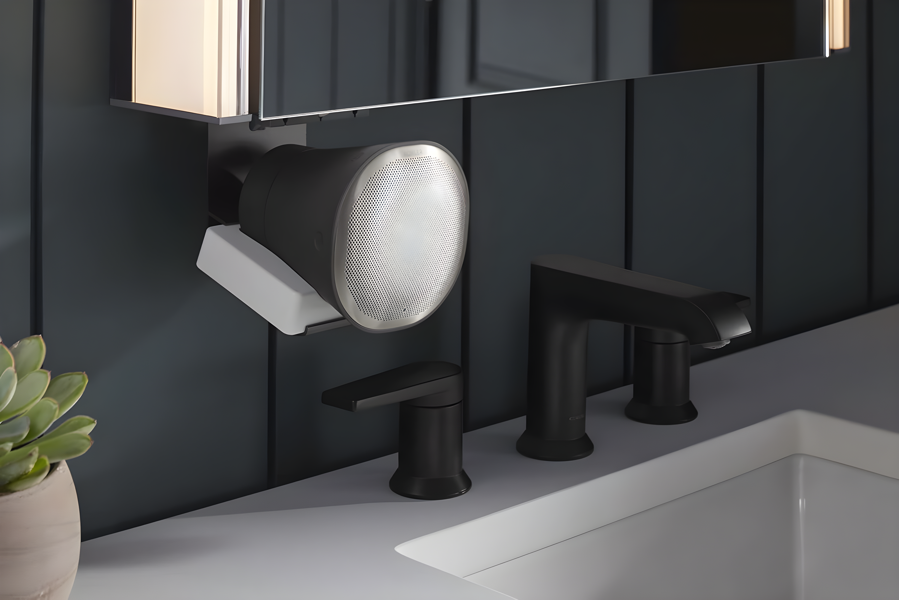 Kohler K-81145-SLE-DA1 Maxstow Surface Mount Frameless Medicine Cabinet with LED Lighting