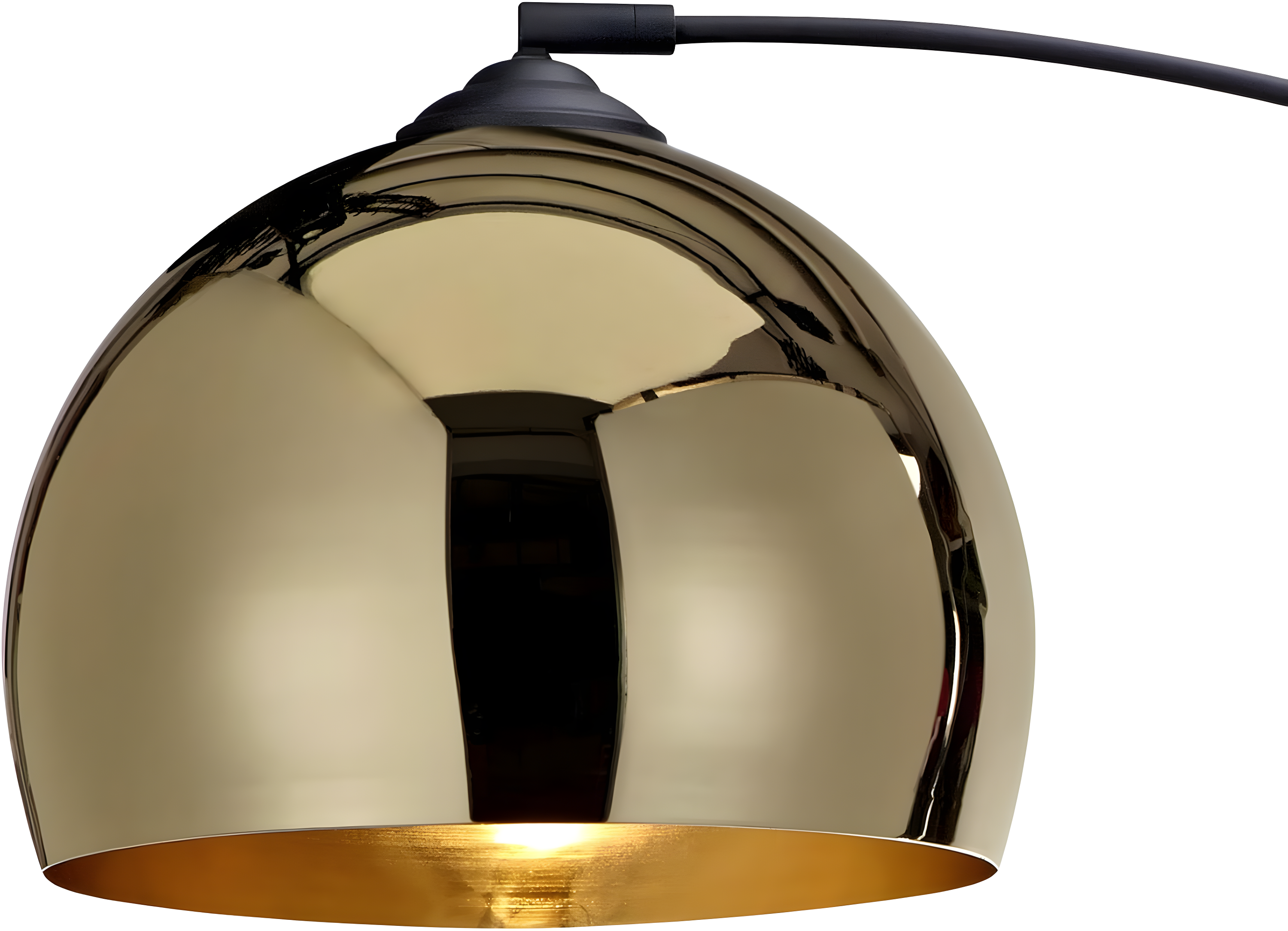 Wrought Studio™ Perlis 66.93" Arc Floor Lamp with Solid Marble Base