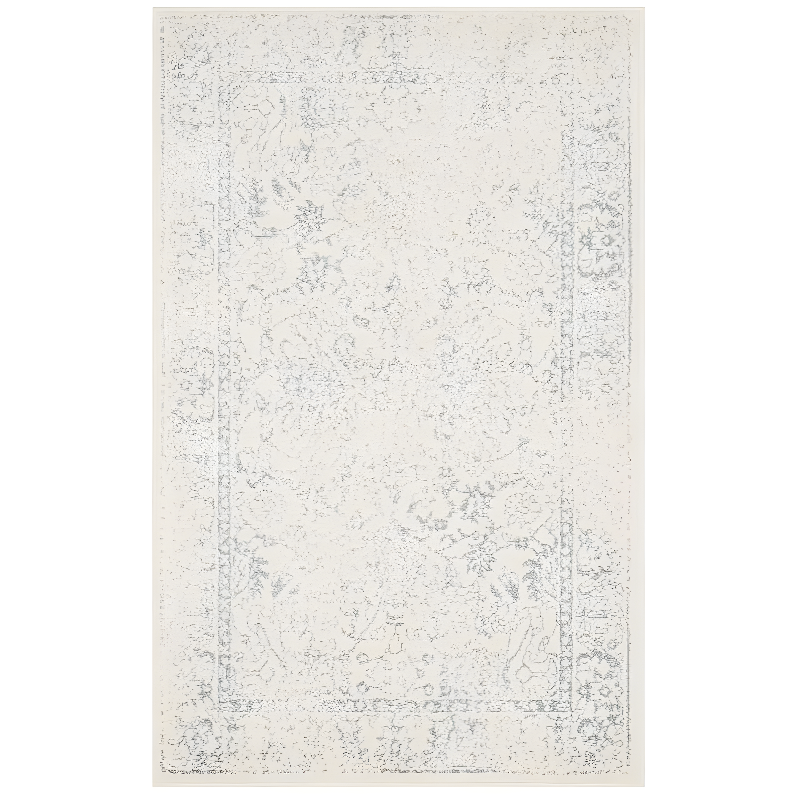 Adirondack ADR109 Machine Made Indoor Accent Rug - Ivory/Slate - 3'x5' - Safavieh