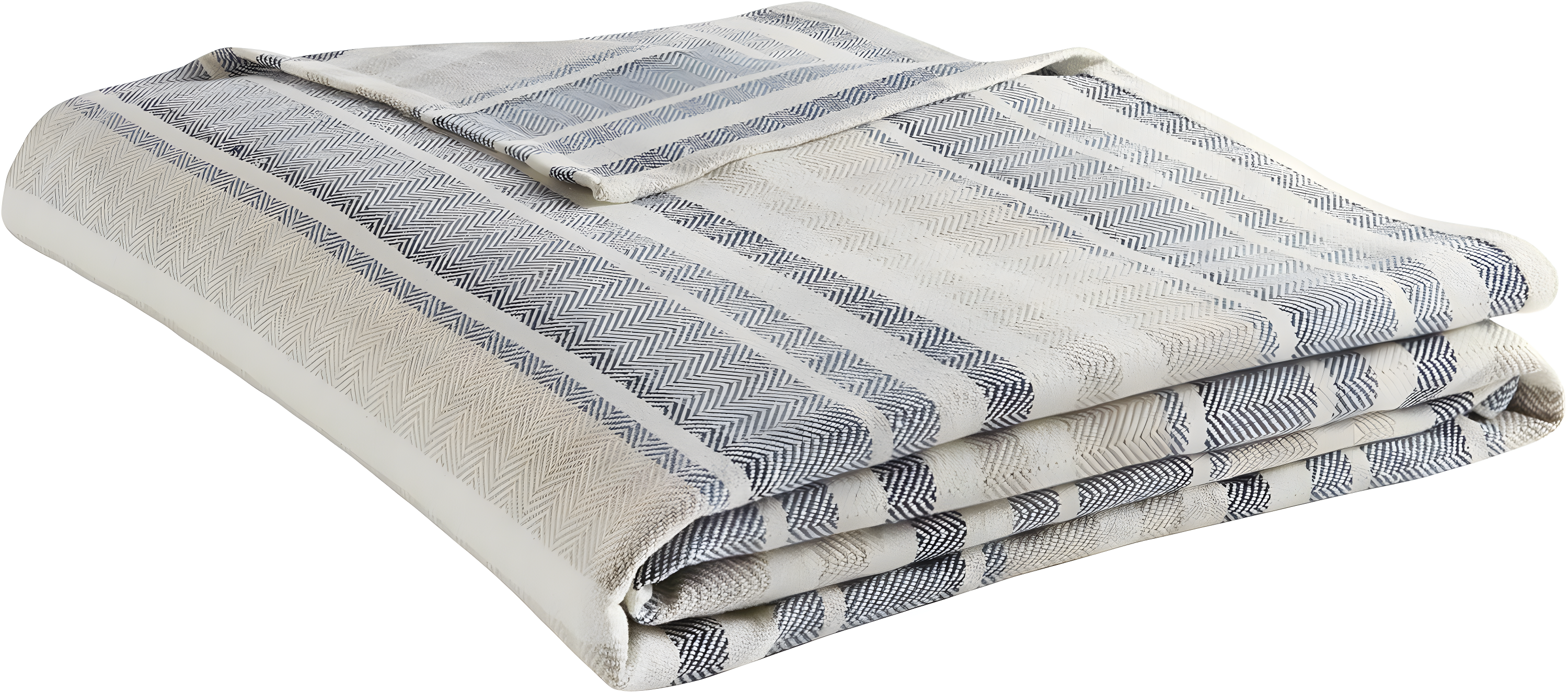 Eddie Bauer Herringbone Cotton Reversible Blanket