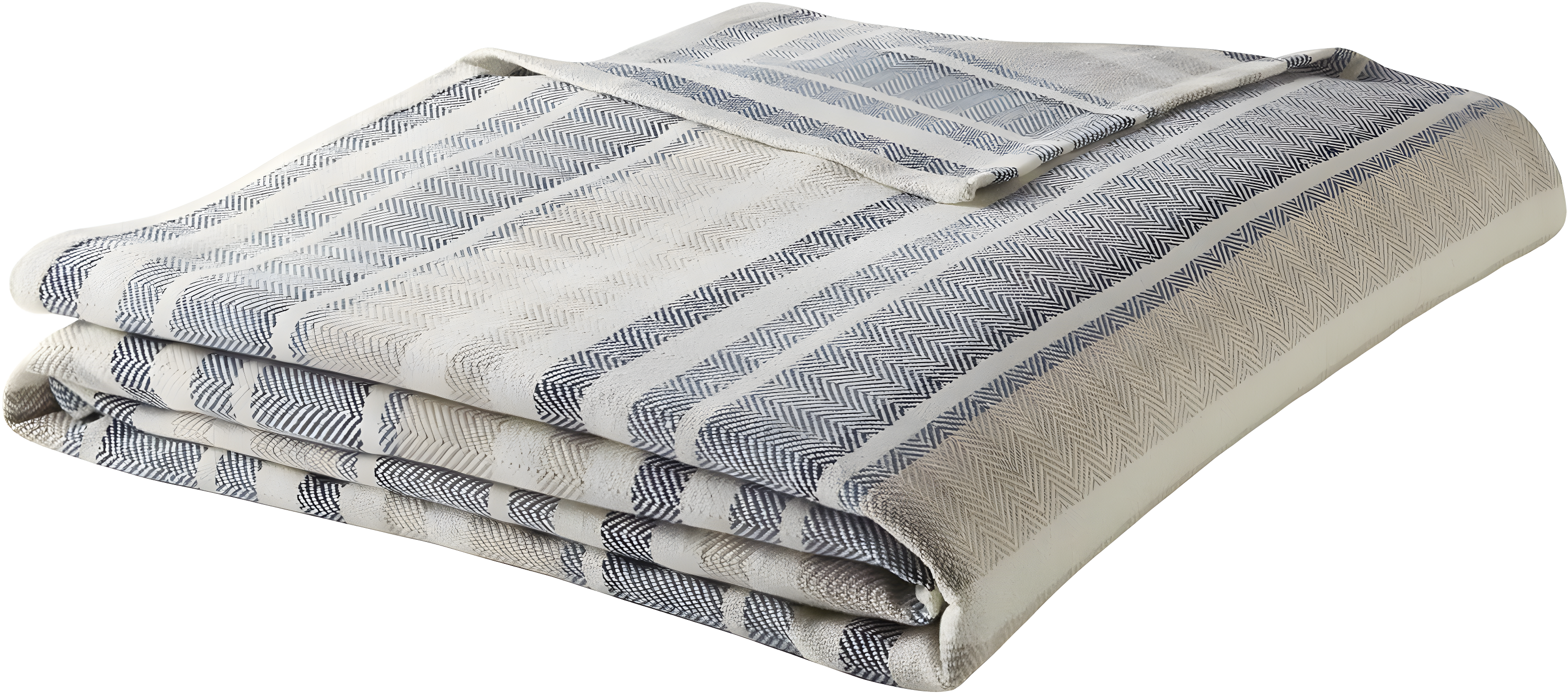 Eddie Bauer Herringbone Cotton Reversible Blanket