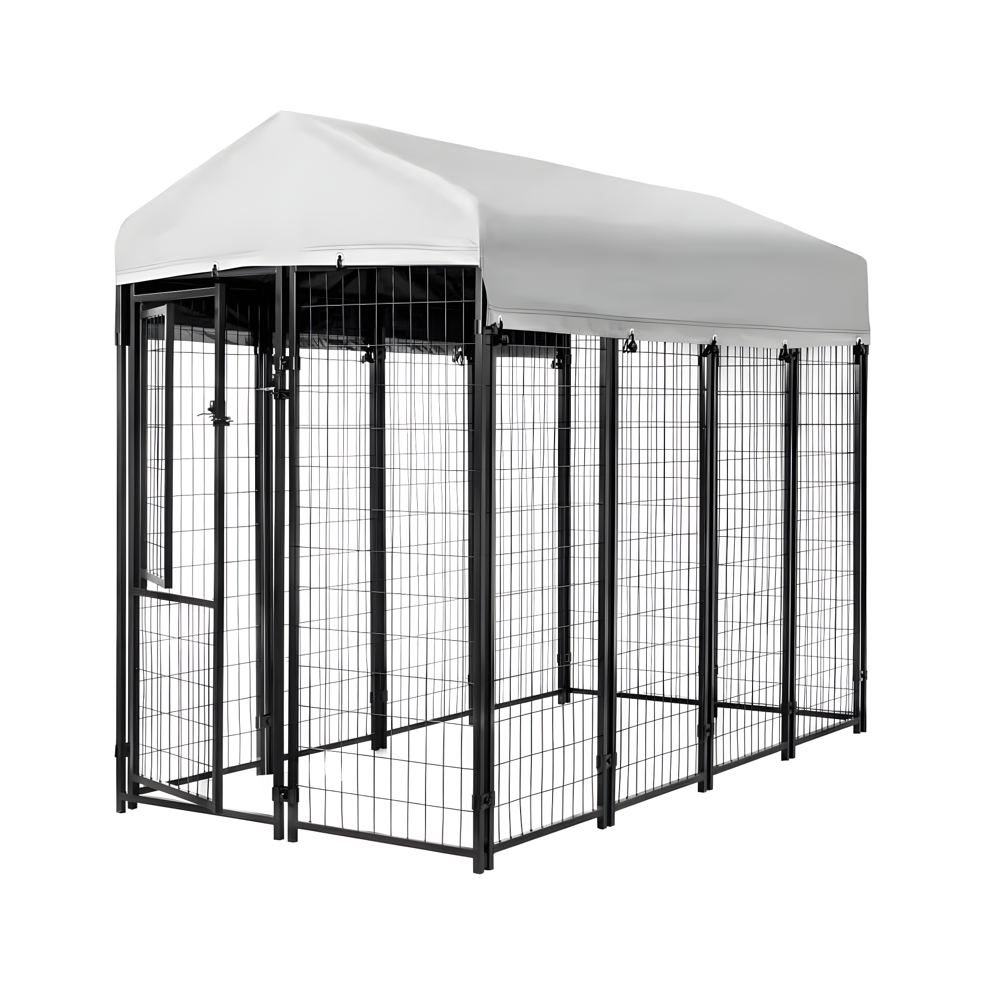 Kennels Direct Metal Kennel Kit with Cover