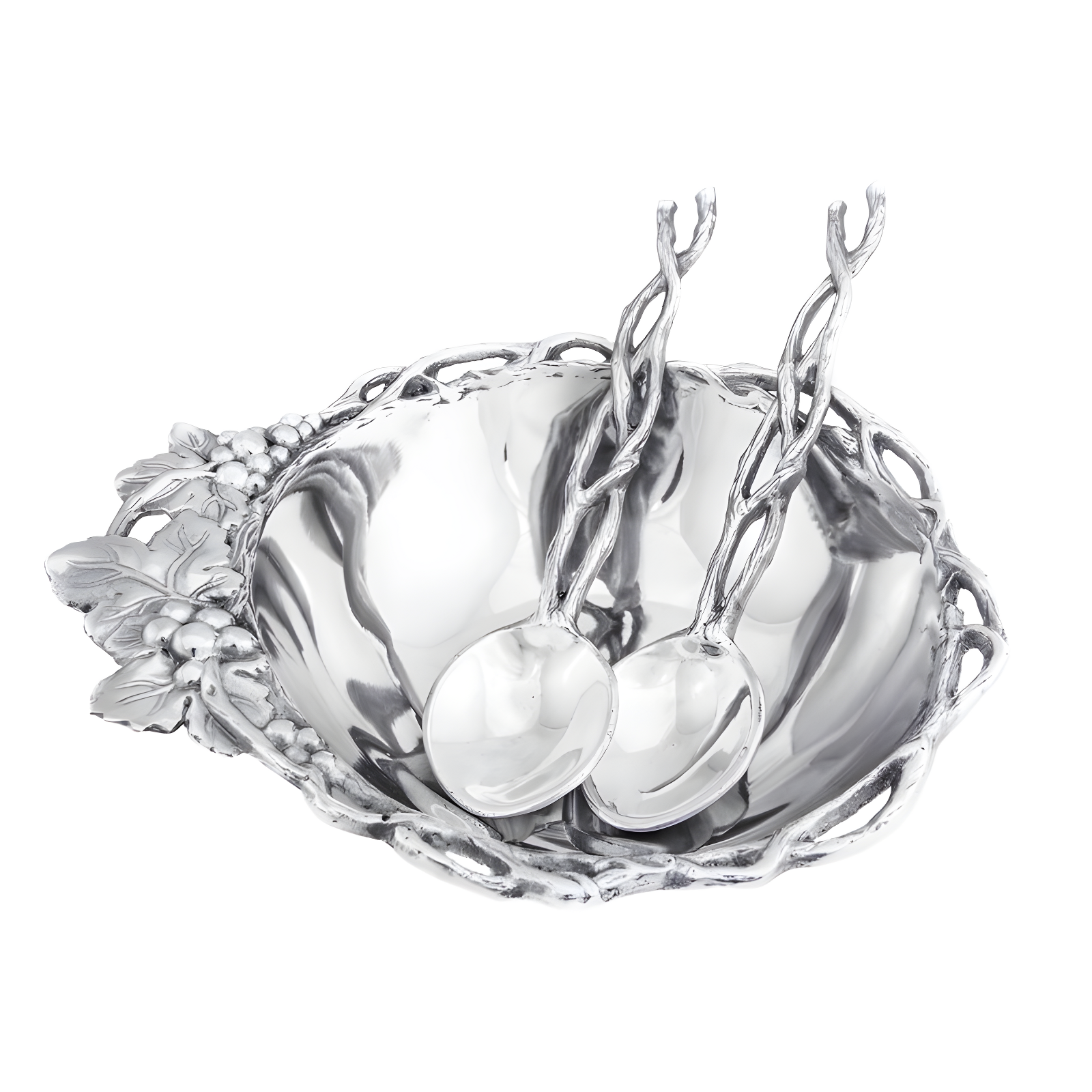 Arthur Court Designs Grape Aluminum Salad Bowl (Set of 3)