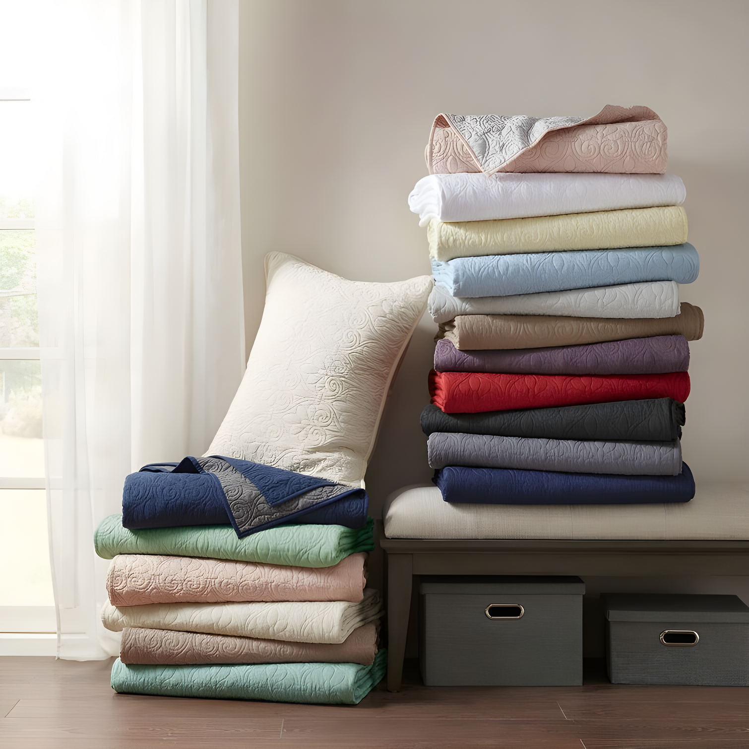 Madison Park Quebec Reversible Quilt Set