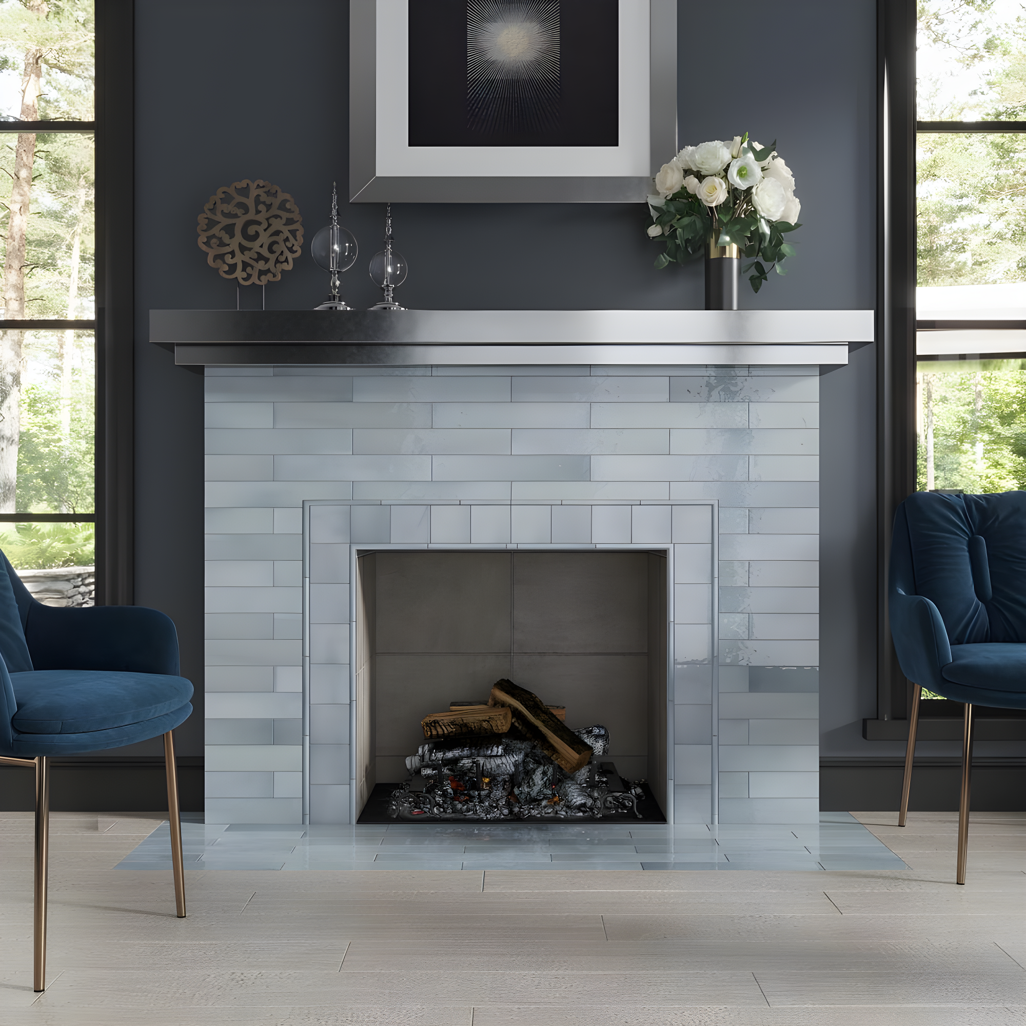 Apollo Tile Silken 7.9'' L x 0.5'' W Ceramic Round Tile Trim (Set of 10)