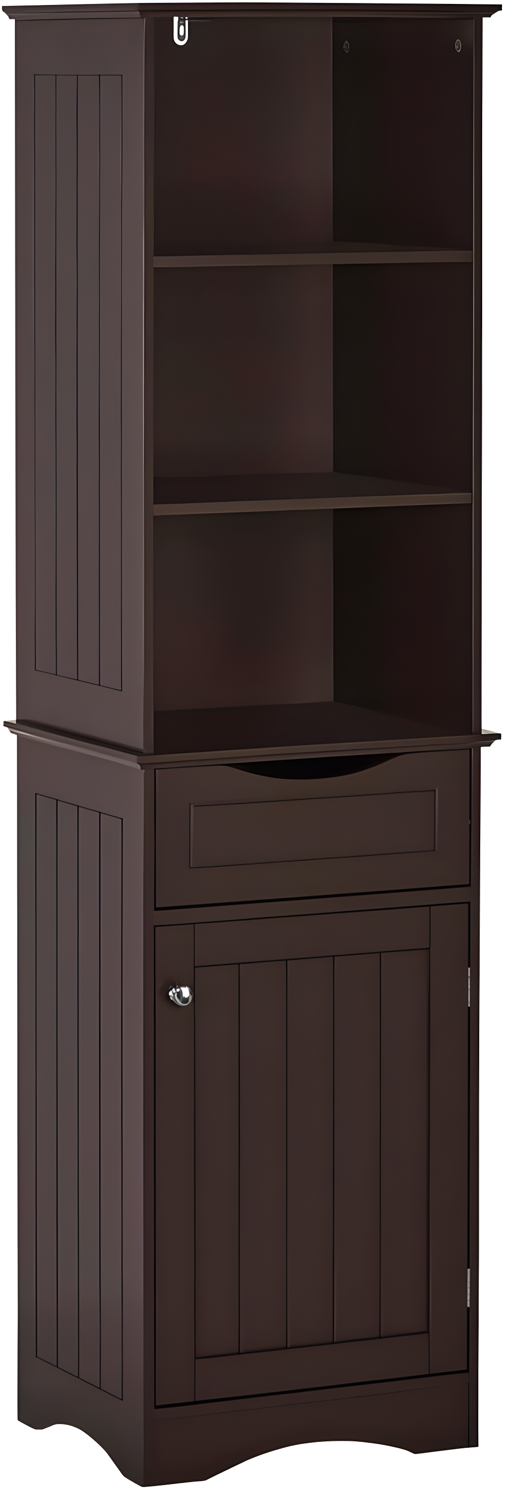 RiverRidge Home RiverRidge Ashland Tall Bathroom Storage Linen Cabinet and Organizer with Drawer and Shelves