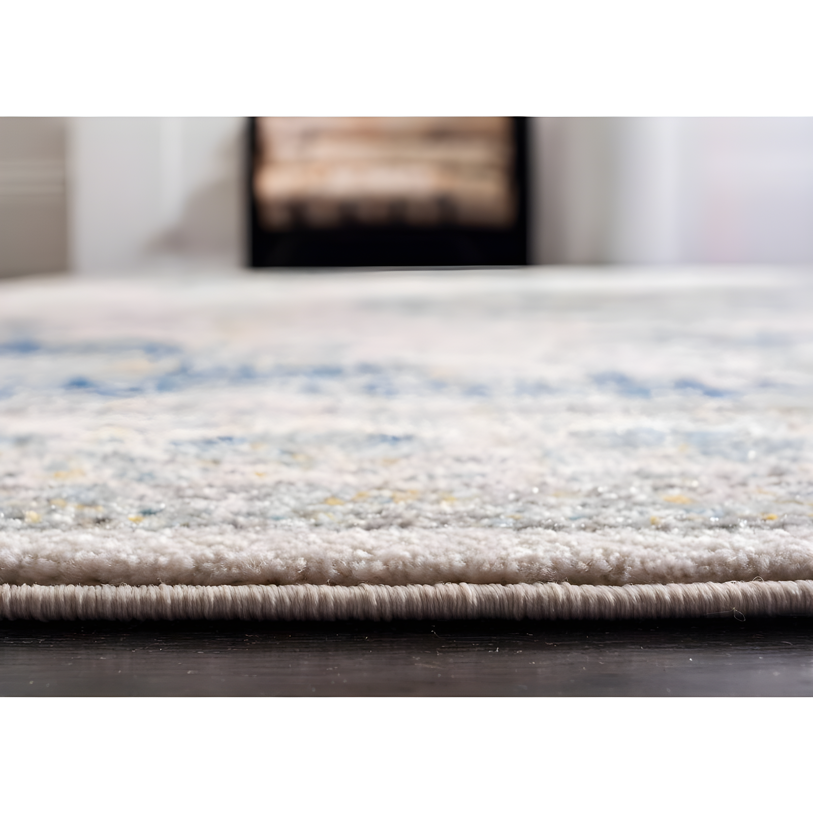 Evoke EVK220 Power Loomed Area Rug - Ivory/Blue - 8'9"x11'9" - Safavieh.