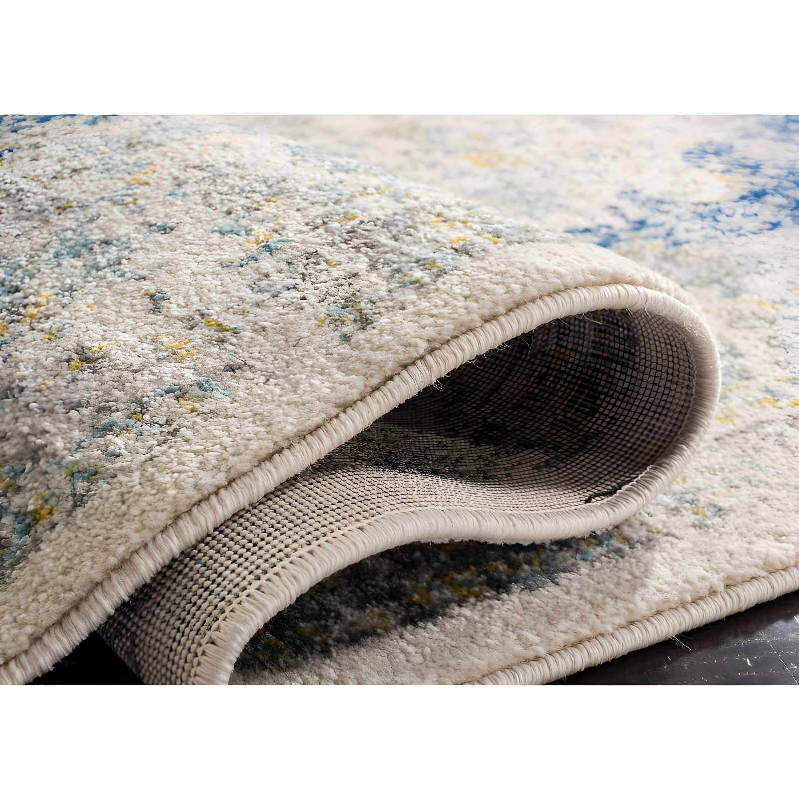 Evoke EVK220 Power Loomed Area Rug - Ivory/Blue - 8'9"x11'9" - Safavieh.