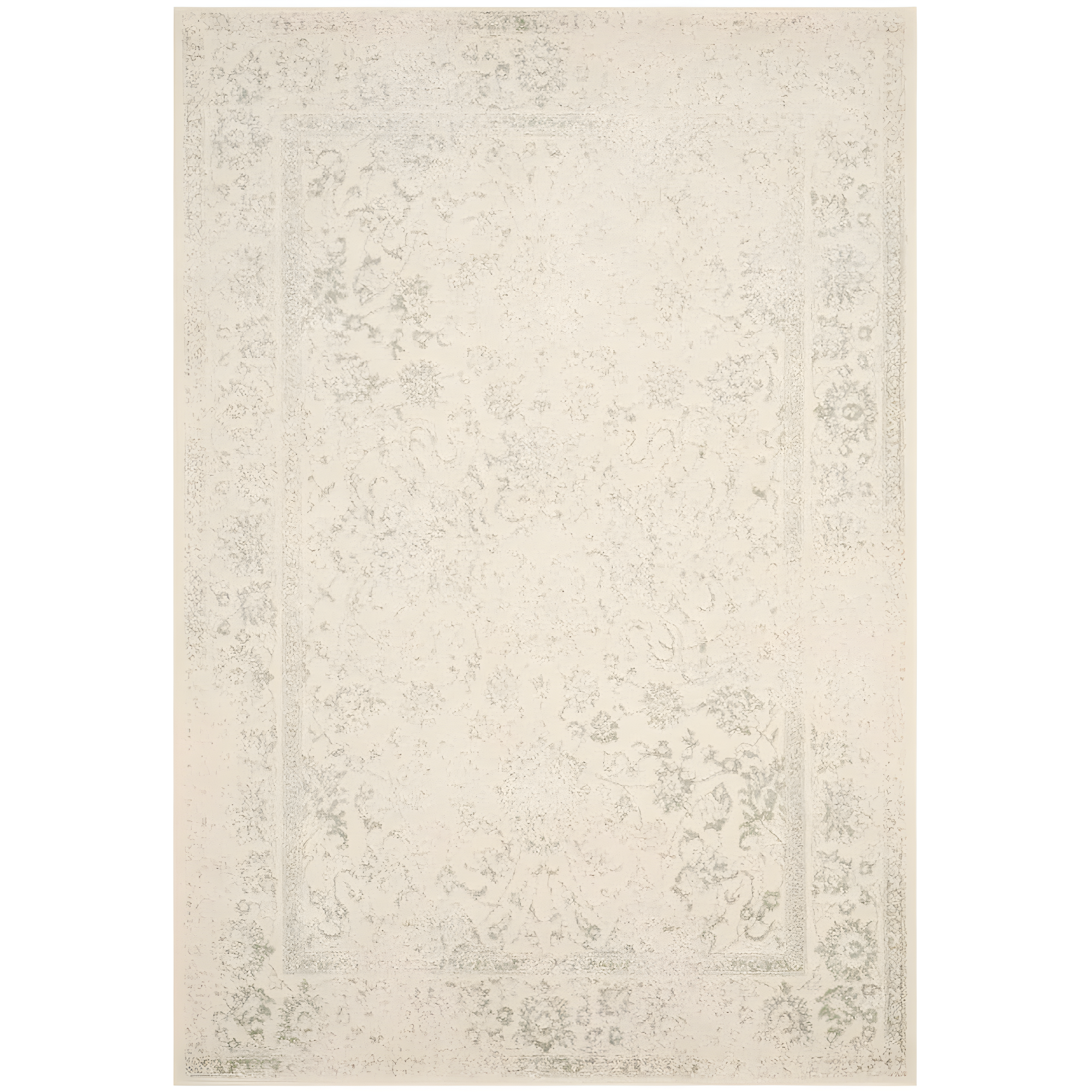 Adirondack ADR109 Machine Made Indoor Area Rug - Ivory/Sage - 6'x9' - Safavieh