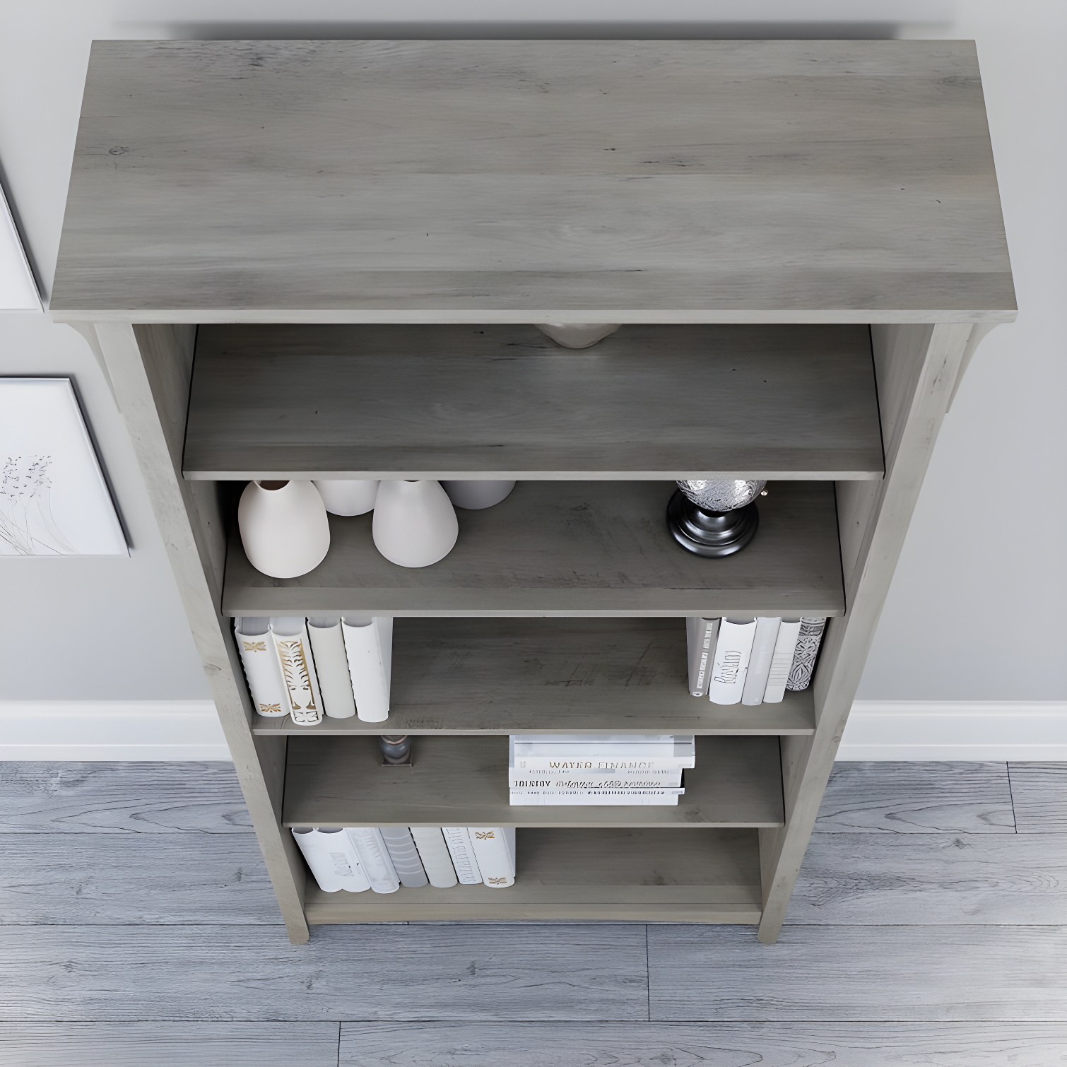 Khadesha 5 Shelf 63" Standard Bookcase