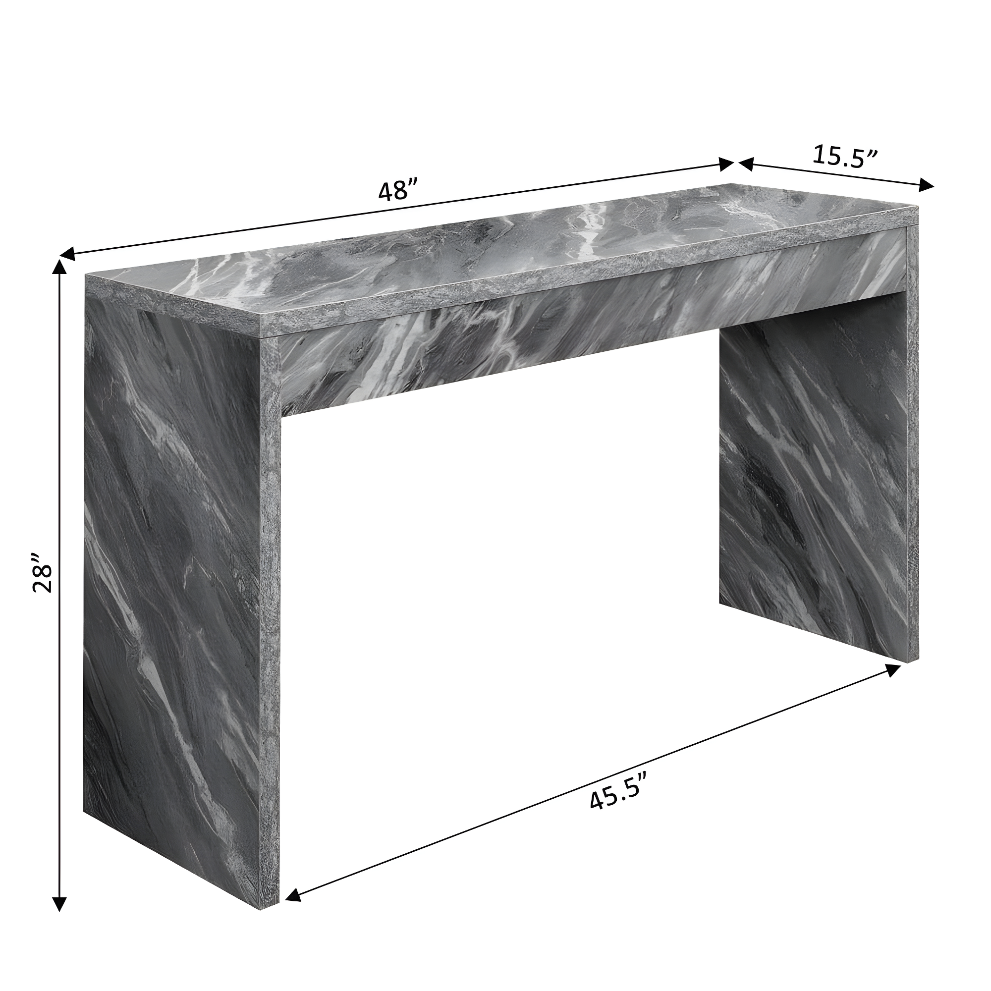 Convenience Concepts Northfield Hall Console Table/Desk Multiple Finishes