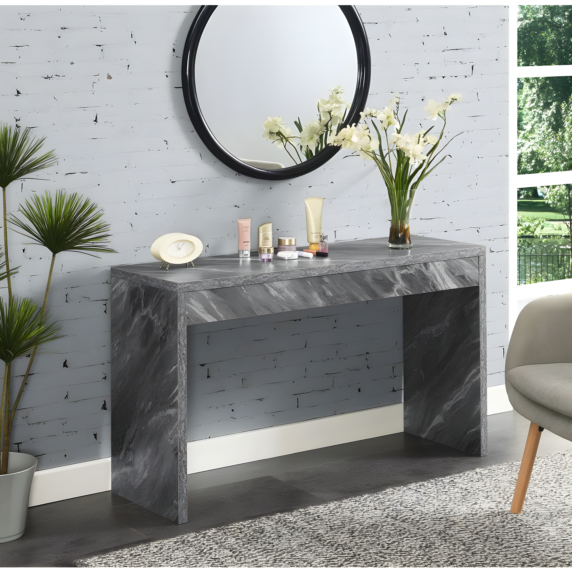 Convenience Concepts Northfield Hall Console Table/Desk Multiple Finishes