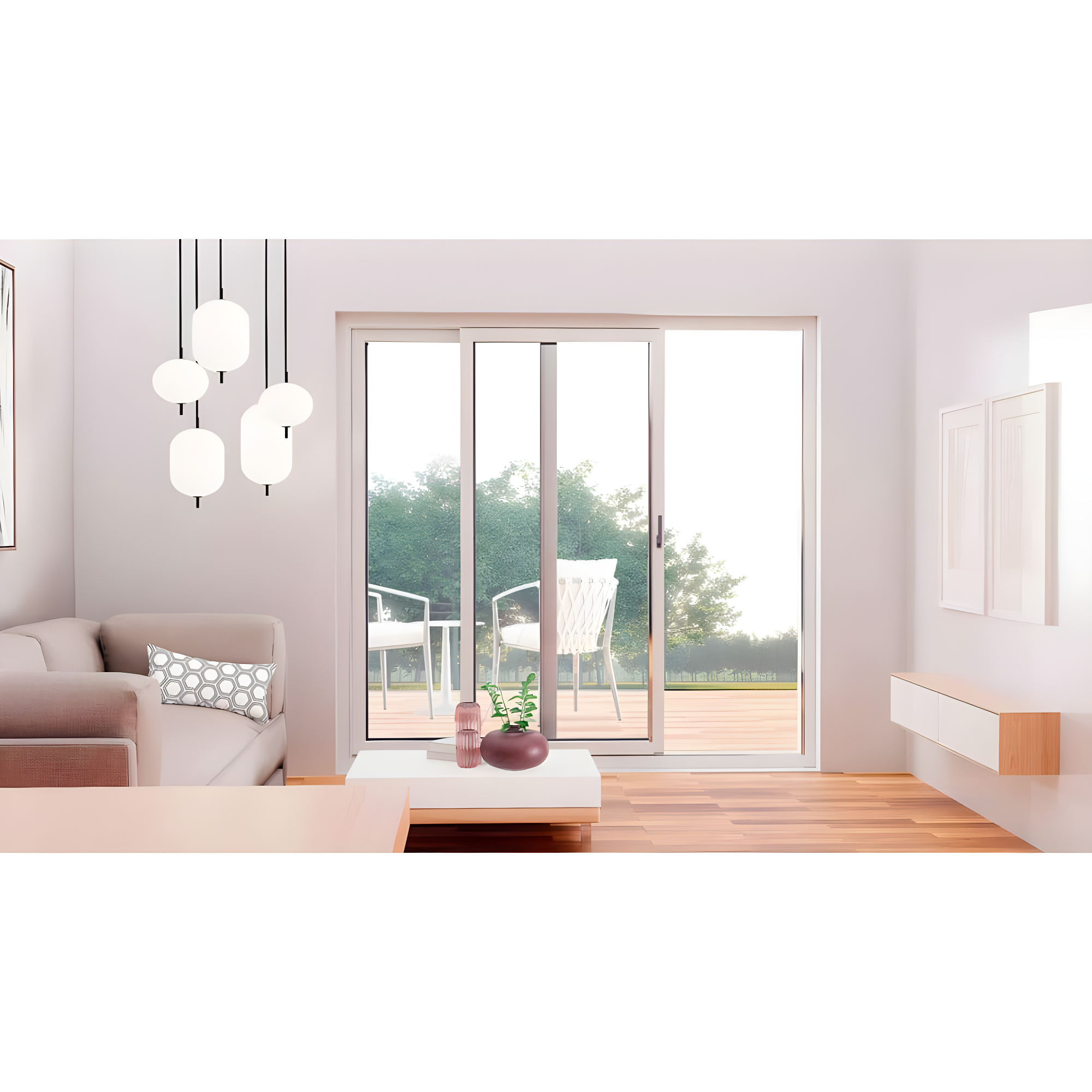 VDomDoors 8166 80'' Double Pane Patio Doors